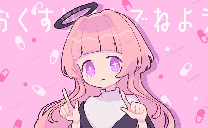 スタンプ、歌みたイラスト