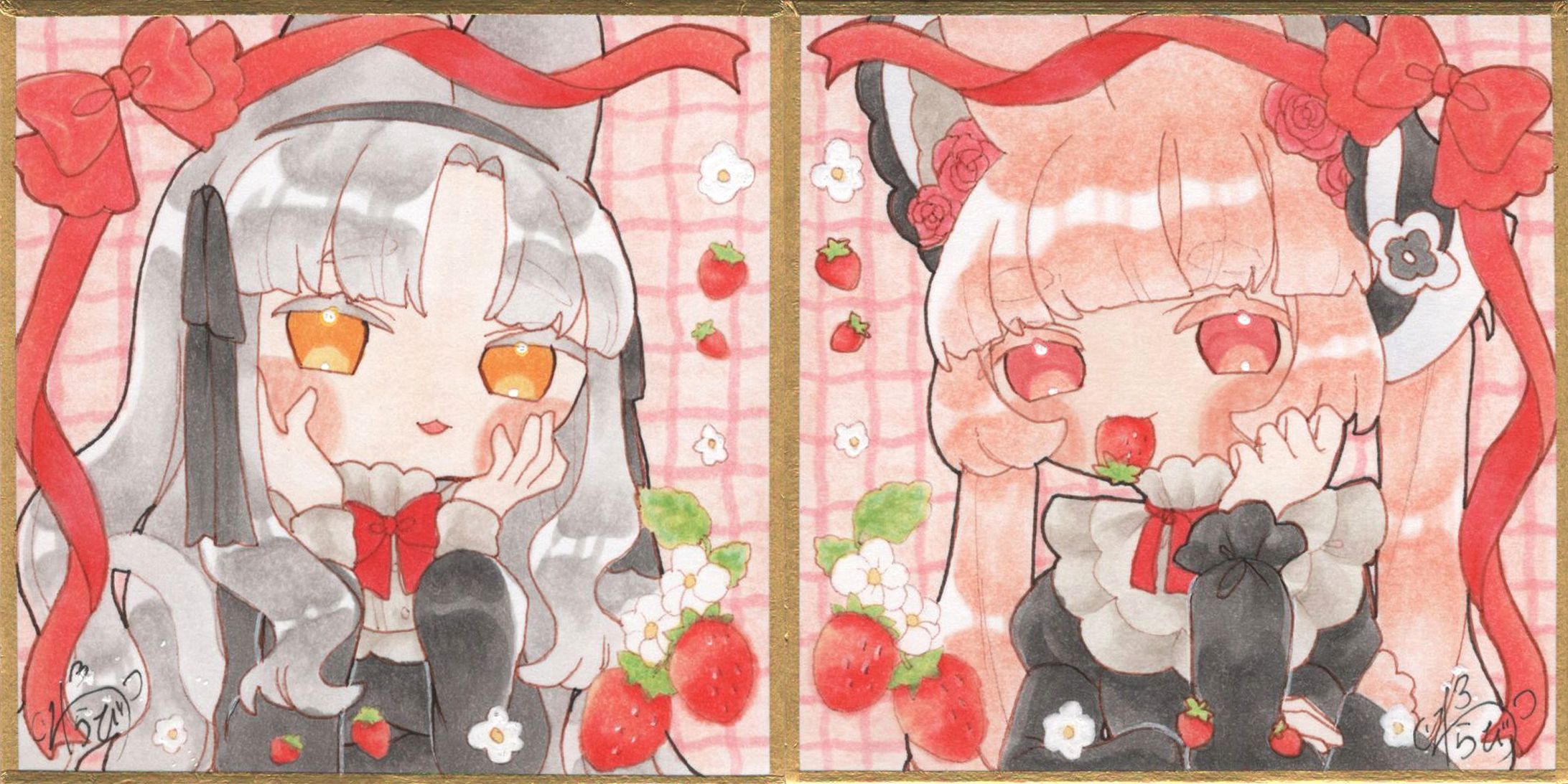 イチゴネコ・ウサギ-1