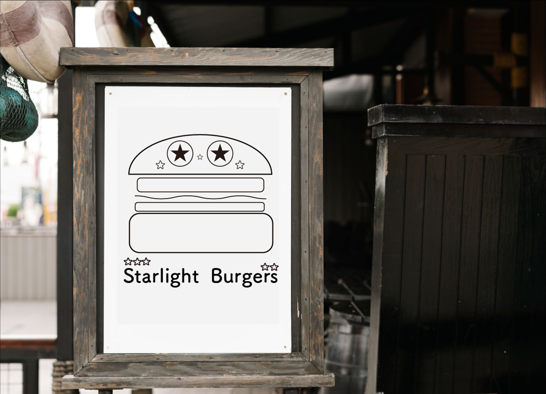 Starlight  Burgers　ロゴ・看板-1