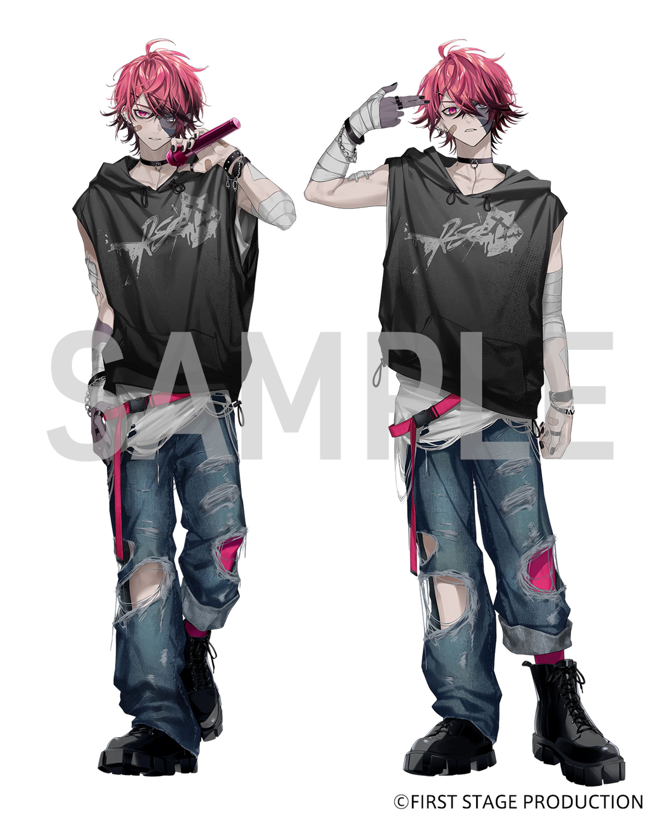 FIRST STAGE PRODUCTION EN 所属 Rosco Graves様オリジナル曲「BLACKJACK!」 MVイラスト制作-1