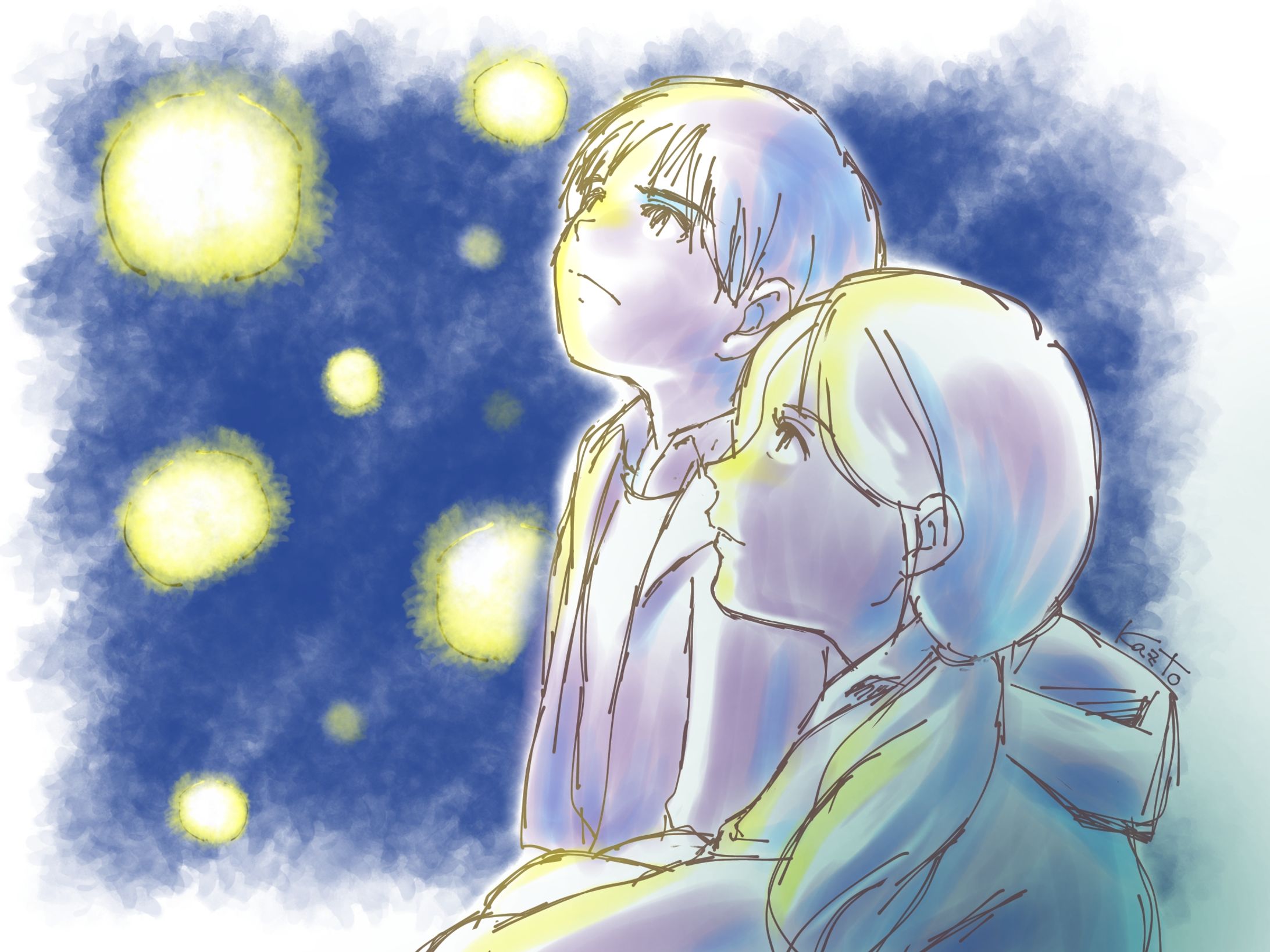 早描き・小説のワンシーン-1