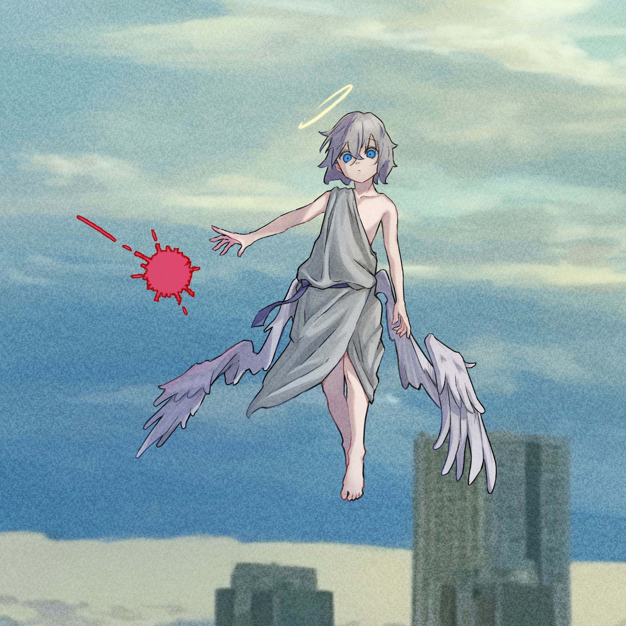 一枚イラスト　天使-1