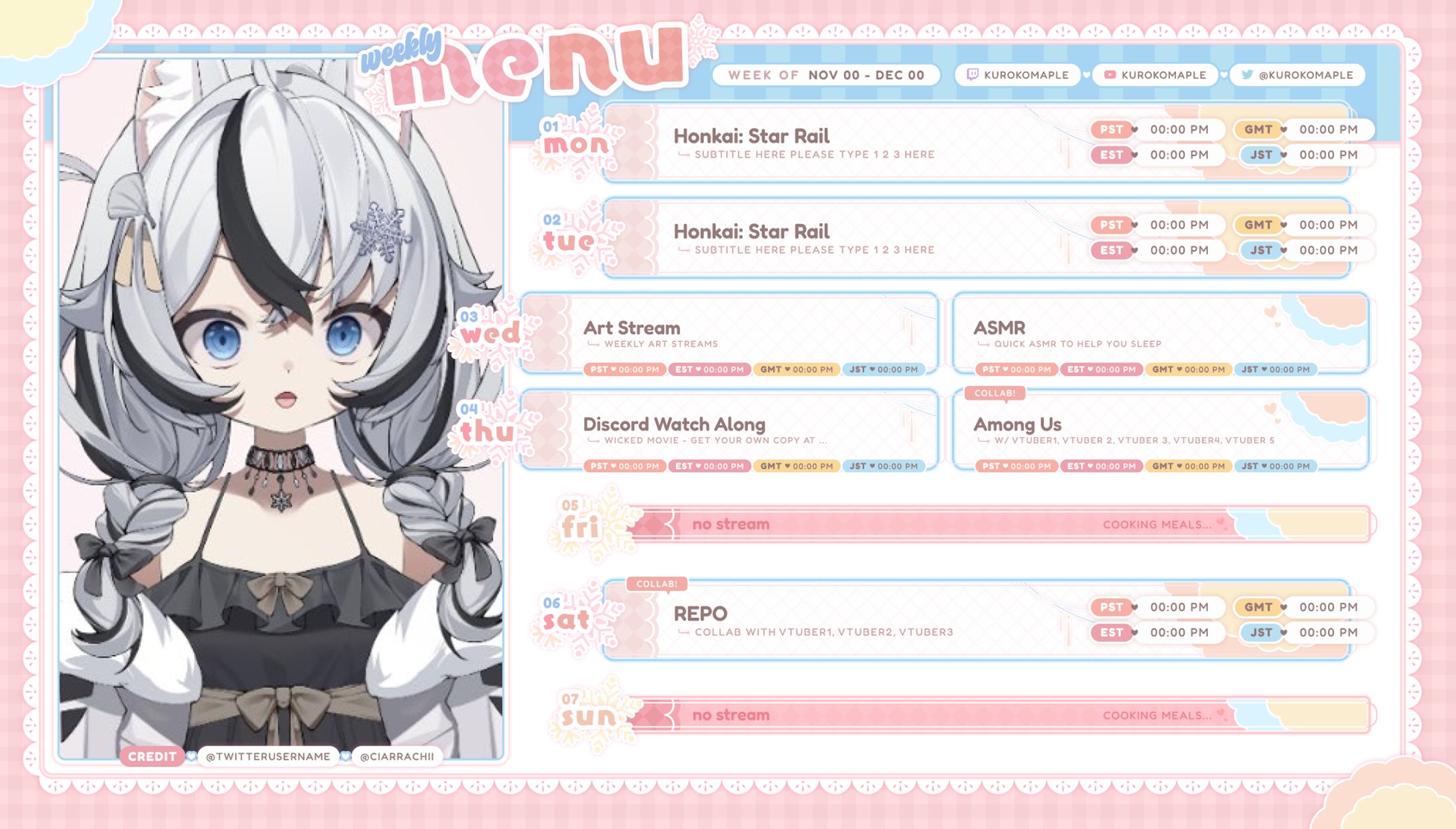 KurokoMaple - Schedule-1