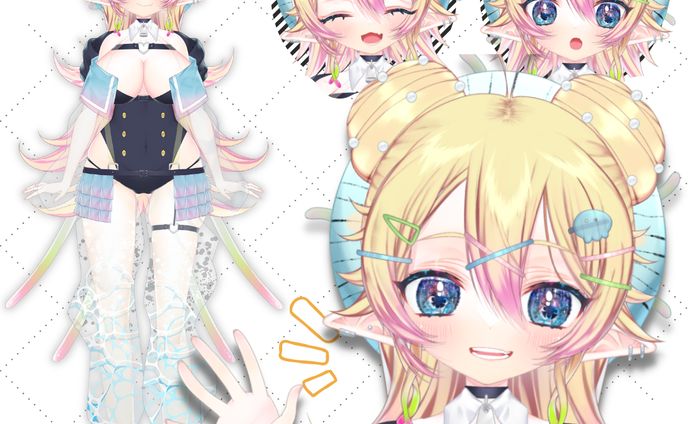 お絵描き、live2d