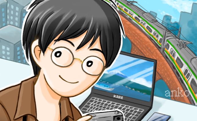 電車と色々なガジェットアイコン