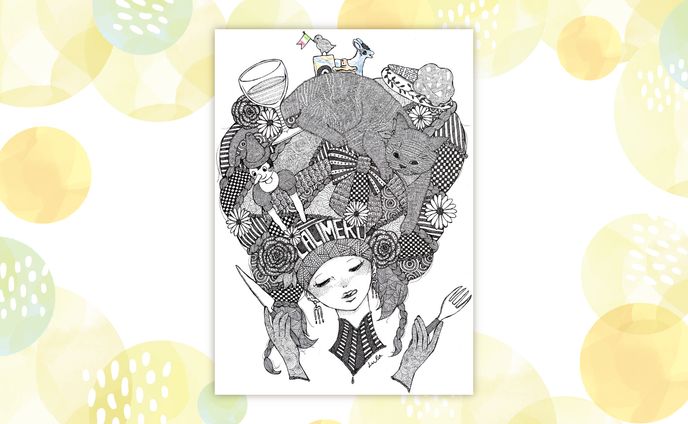 〈アート〉Osteria Calimero様 イラスト
