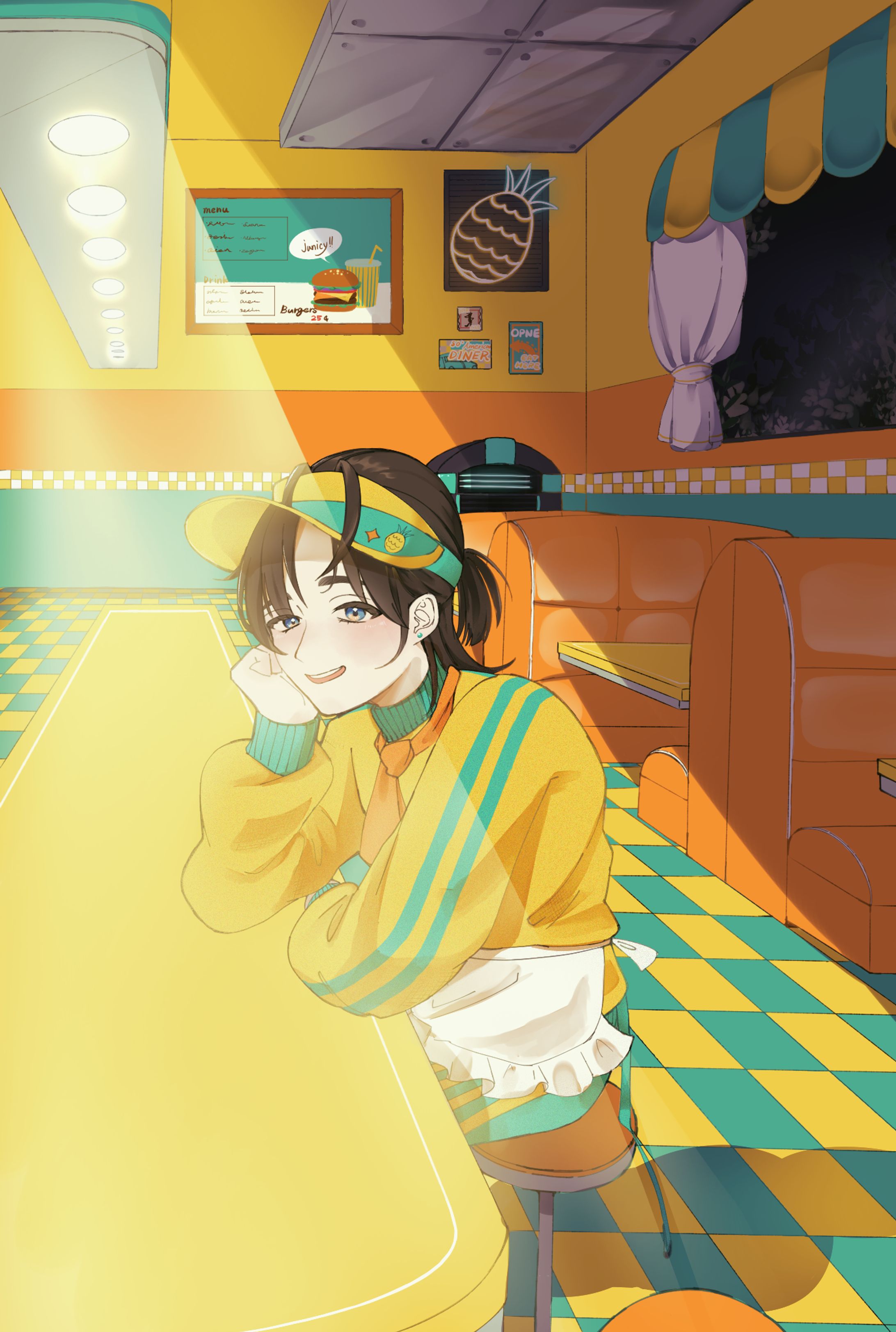 一枚絵(オリジナル男性)-1