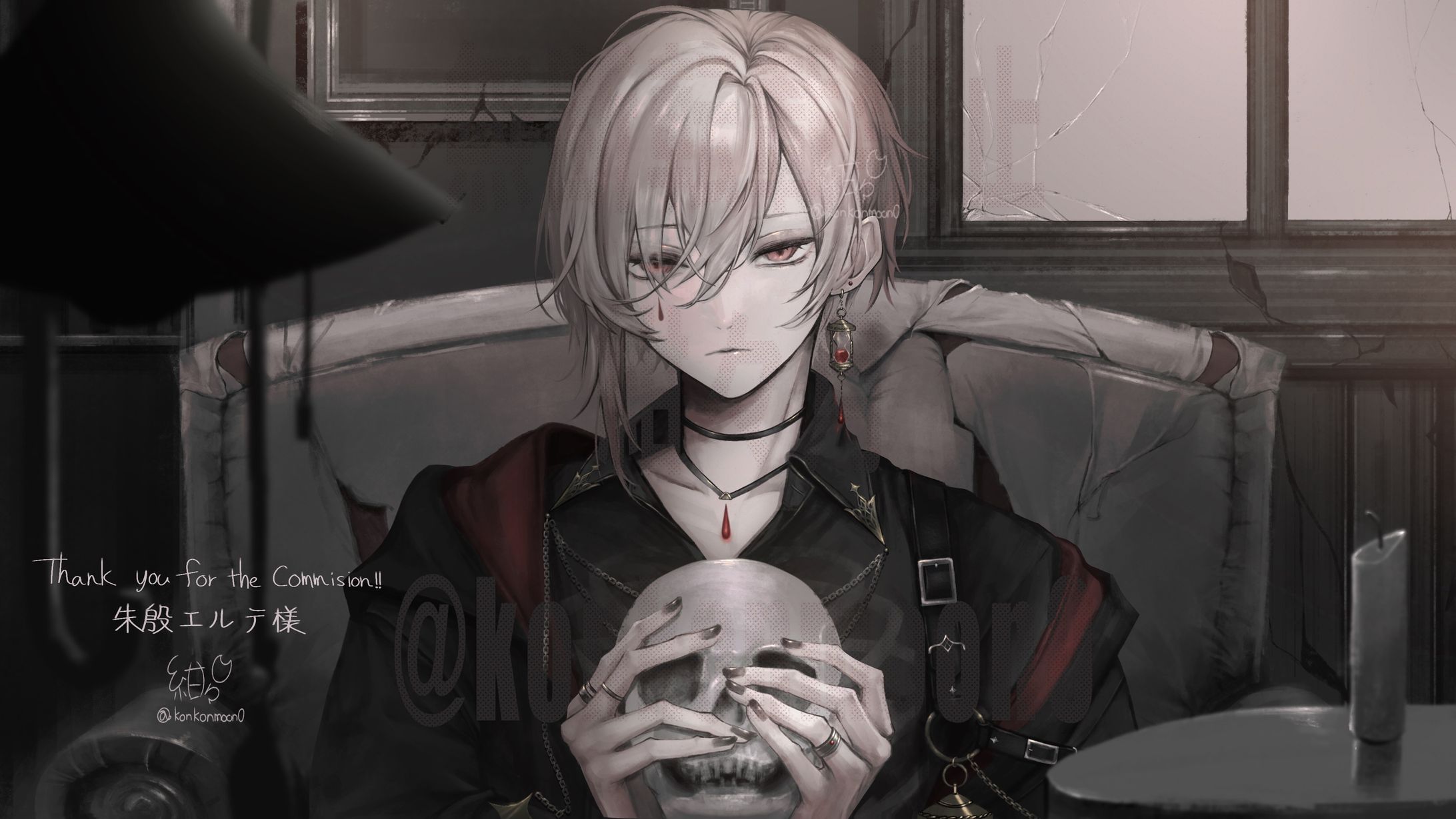  朱殷エルテ様　ヴァニタスMVイラスト-1