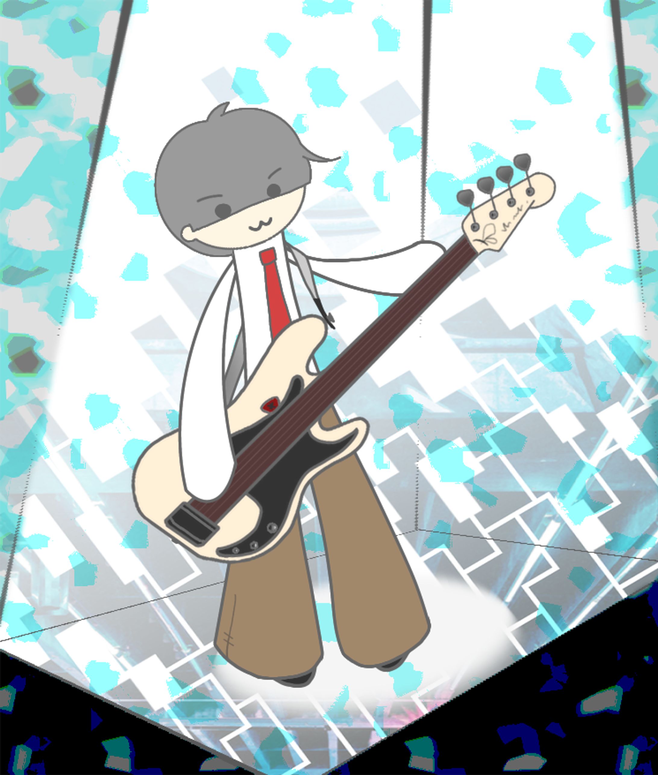 演奏する男の子-1