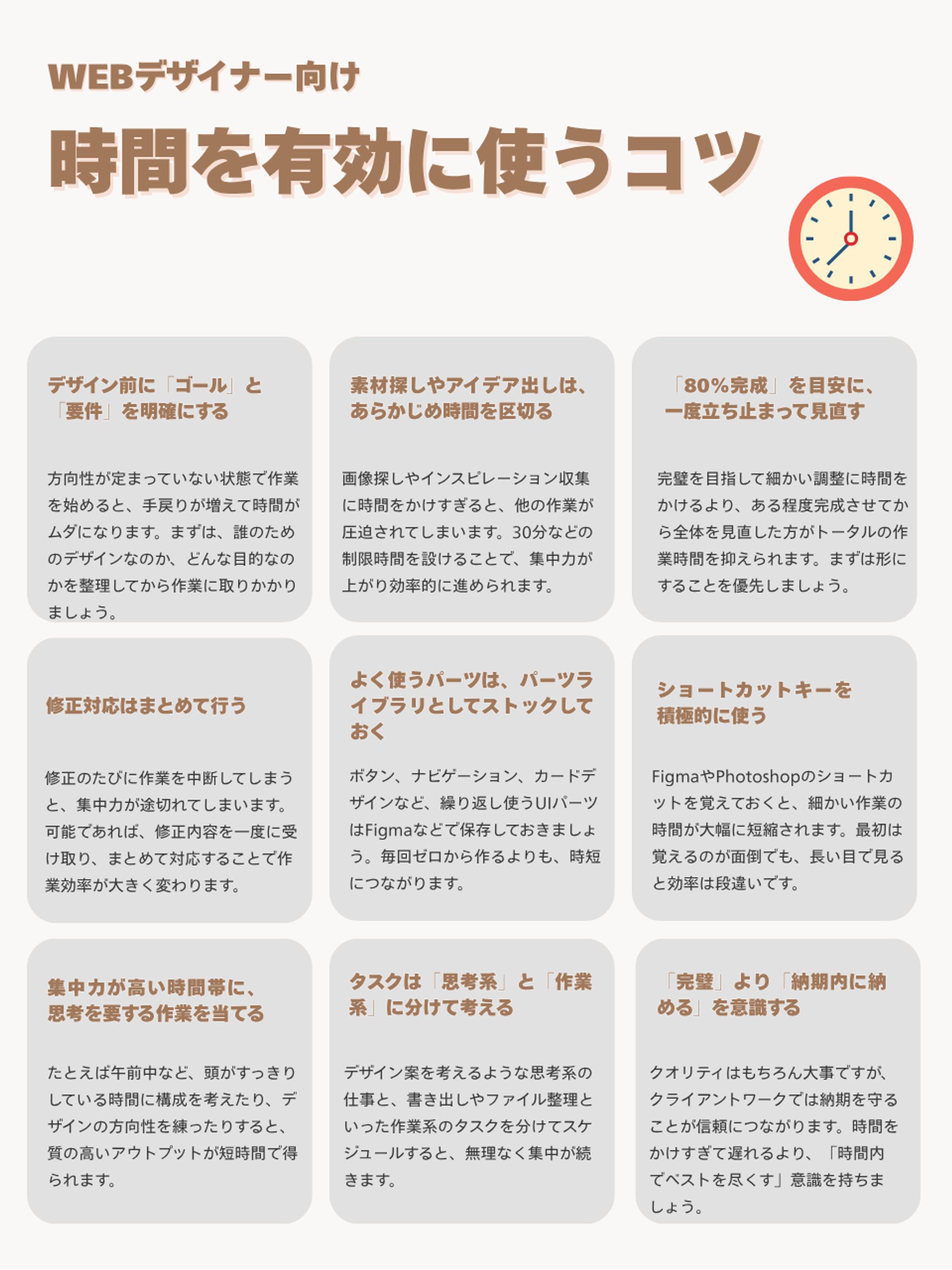 時間を有効に使う9つのコツの図解-1