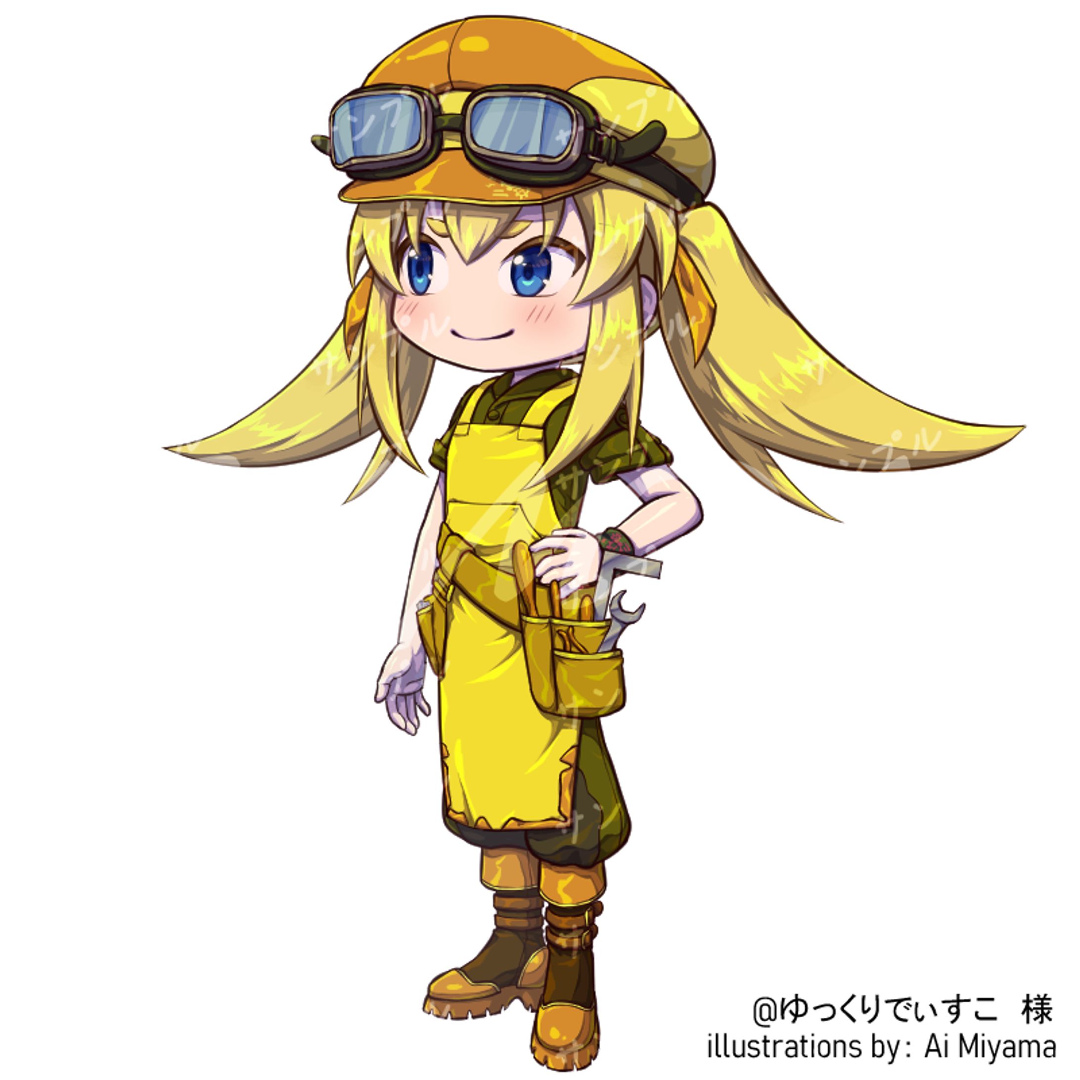 でぃすこさん3頭身立ち絵-1