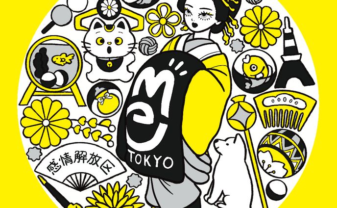 【WORK】「METOKYO SHIBUYA Limited」様　オープン記念クリエイターコラボグッズイラスト