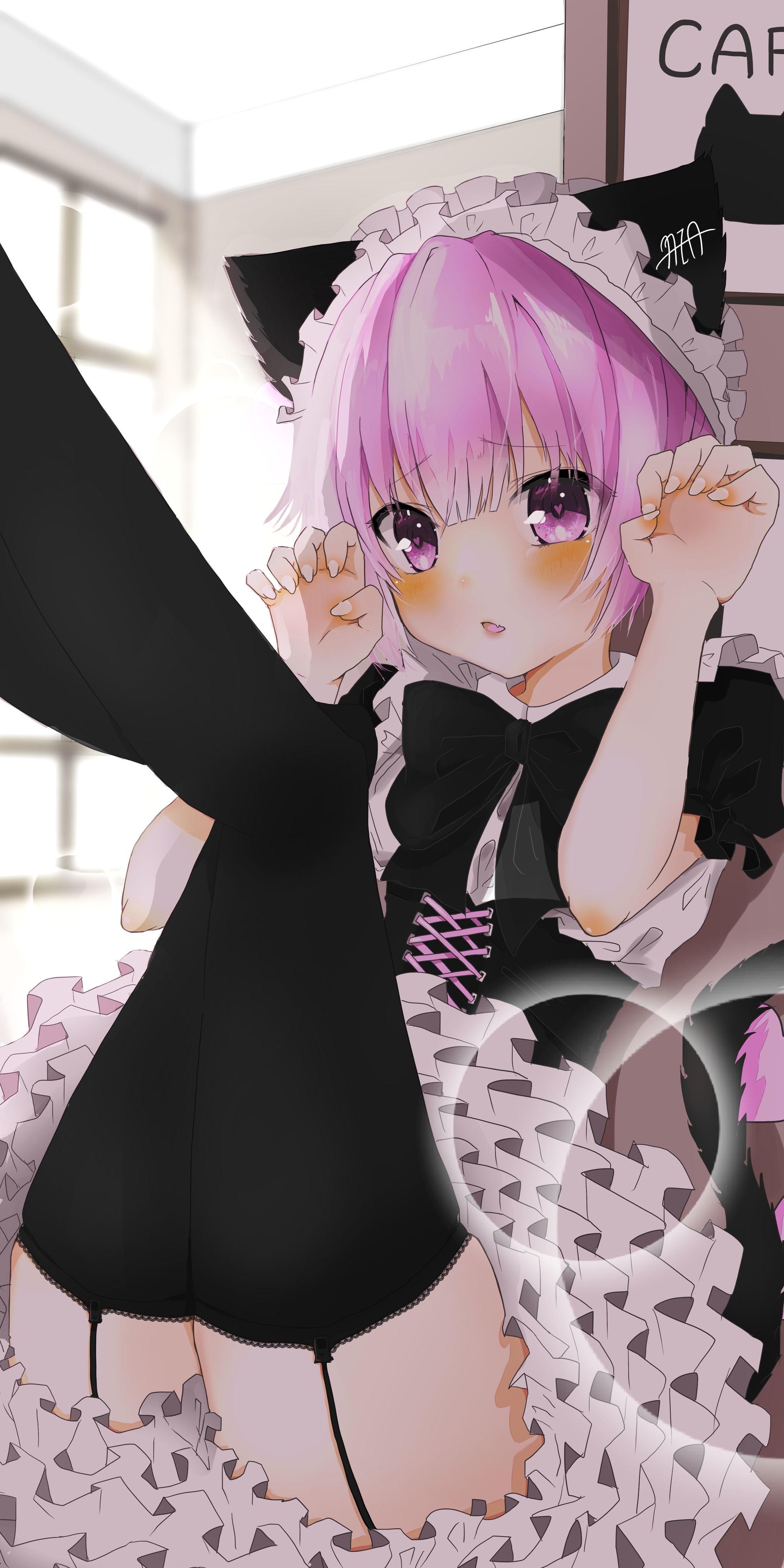 メイド 女の子 イラスト-1