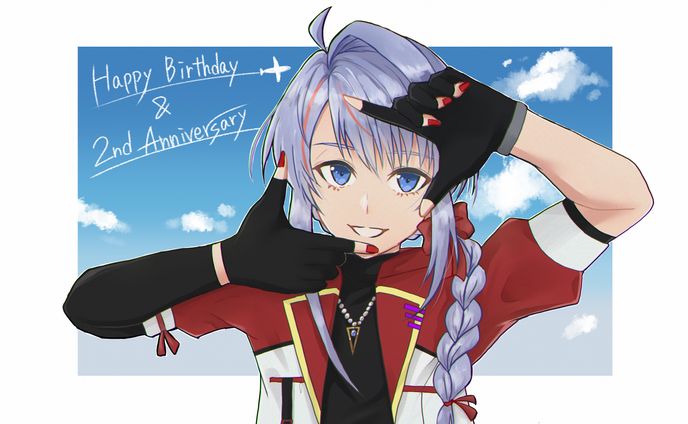 2周年＆誕生日イラスト