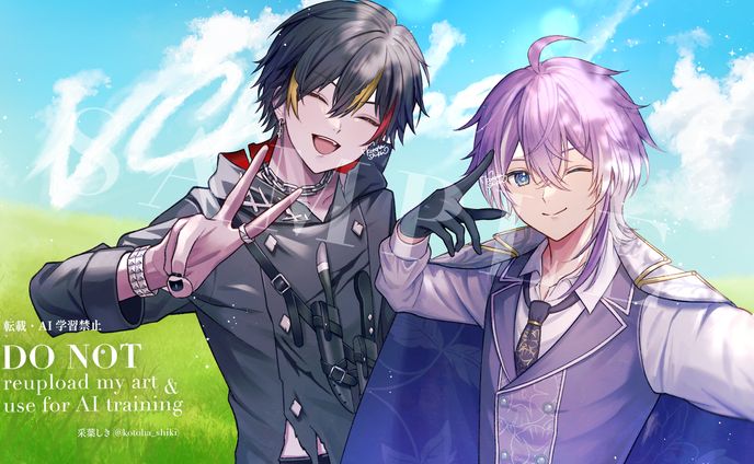 VChube様 配信サムネイルイラスト