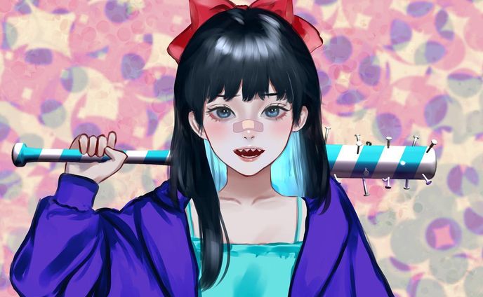 依頼( * ॑꒳ ॑*)⸝ᵗʱᵃᵑᵏᵧₒᵤ𖤐 ´-
 #イラスト  #illustration  #digitalart