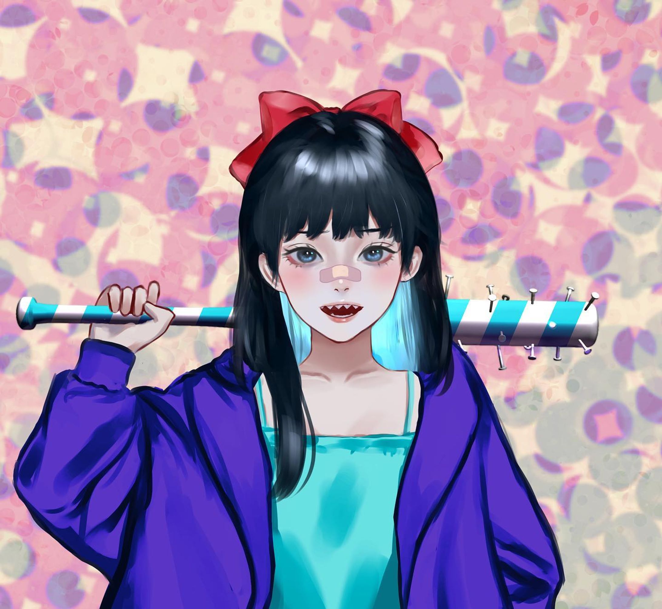 依頼( * ॑꒳ ॑*)⸝ᵗʱᵃᵑᵏᵧₒᵤ𖤐 ´-
 #イラスト  #illustration  #digitalart-1