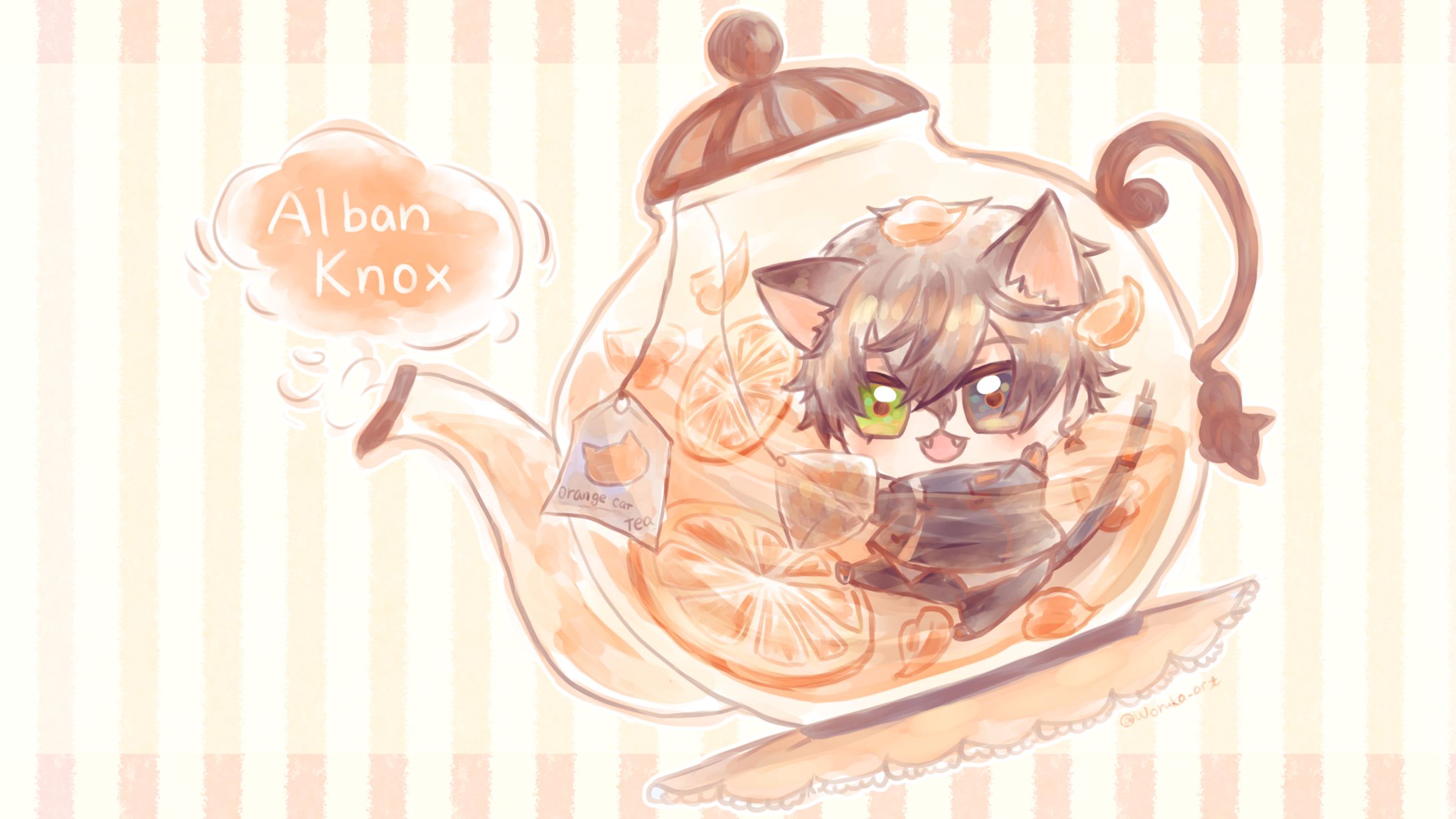 Orange Cat Tea(NIJISANJIEN Alban Knox)-1