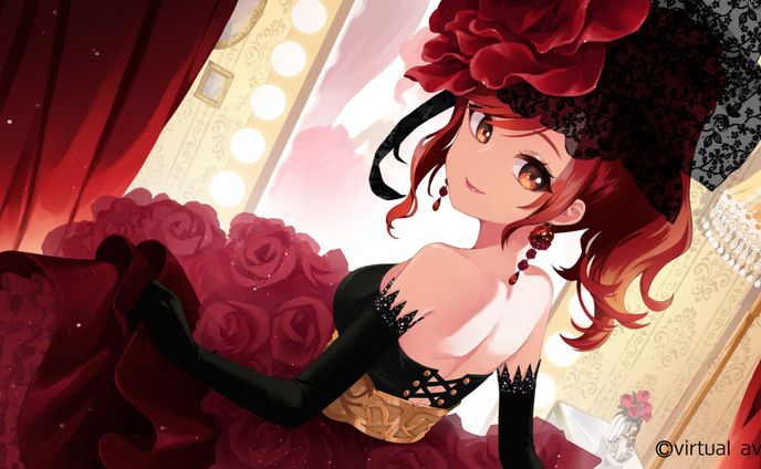 Virtual Avex 燈舞りん様｜「ETERNAL ROSE」キービジュアル