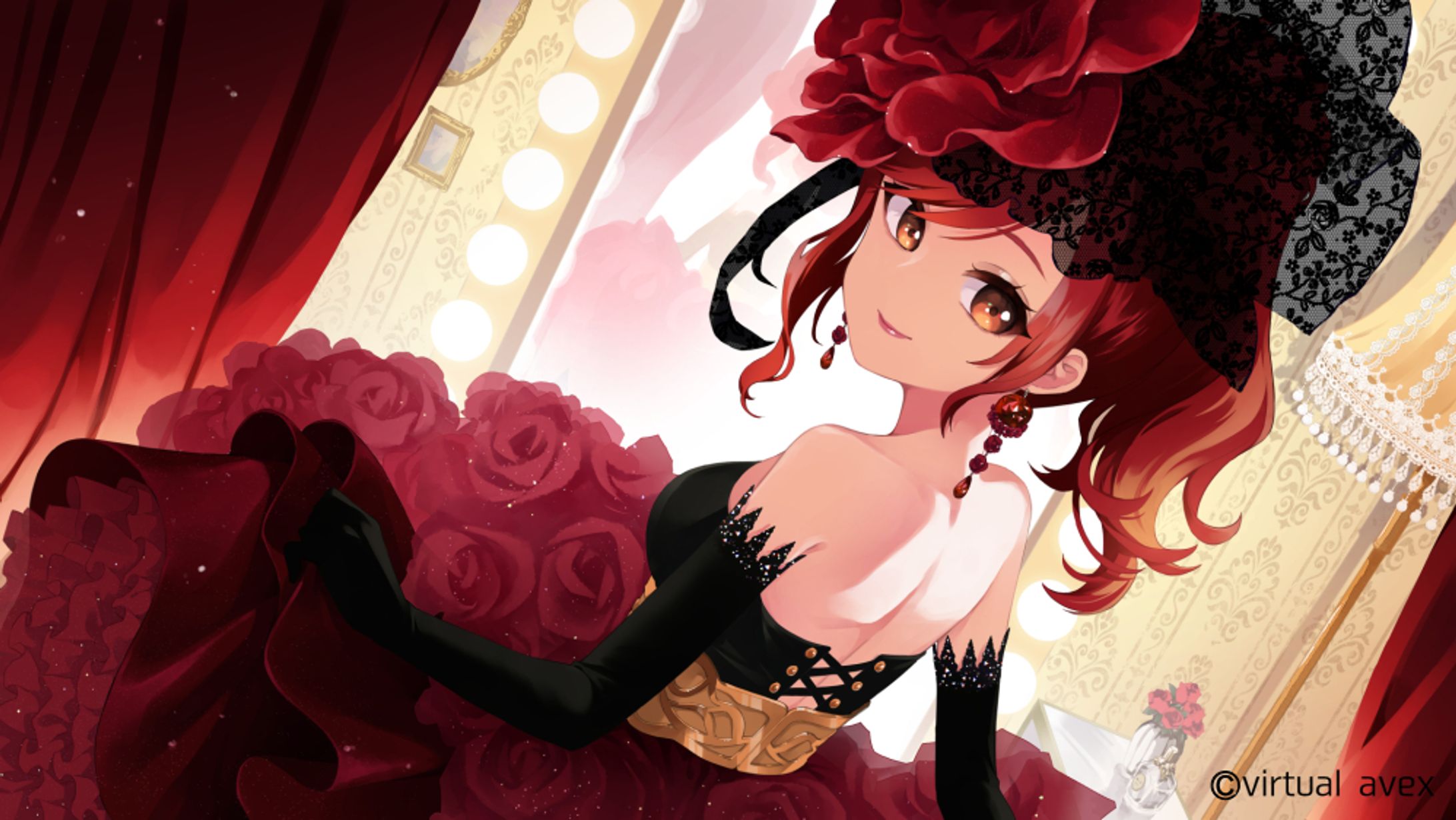 Virtual Avex 燈舞りん様｜「ETERNAL ROSE」キービジュアル-1