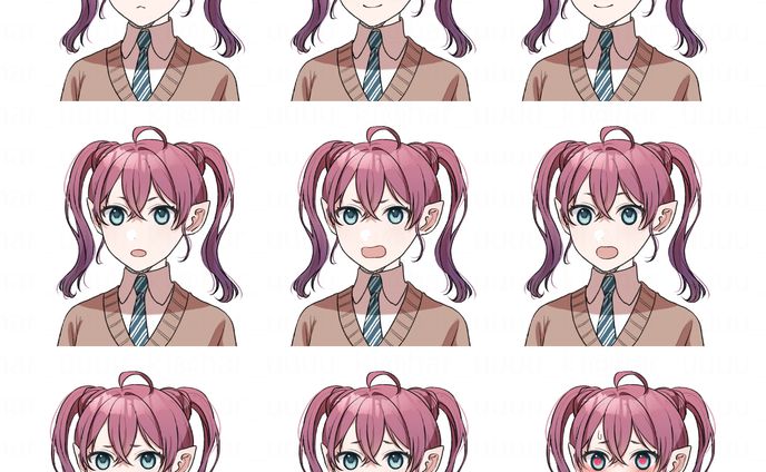 表情差分キャラクター表情差分