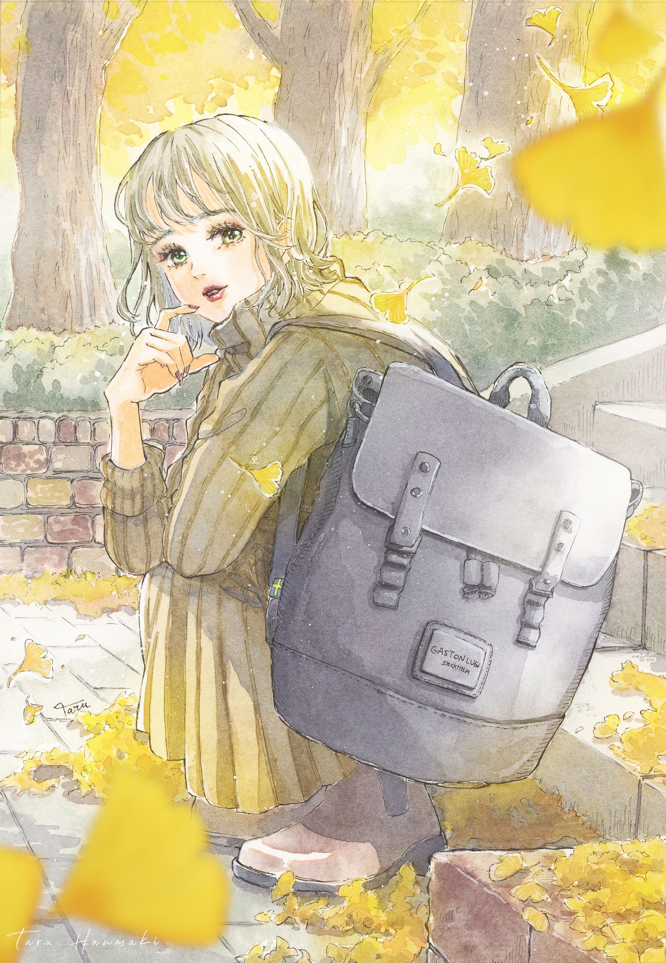 パックパックブランドGASTON LUGAコラボイラスト-1