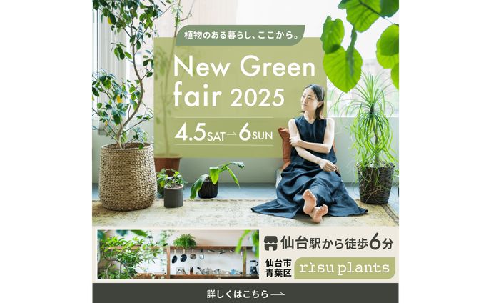 【バナー】観葉植物フェア（自主制作）
