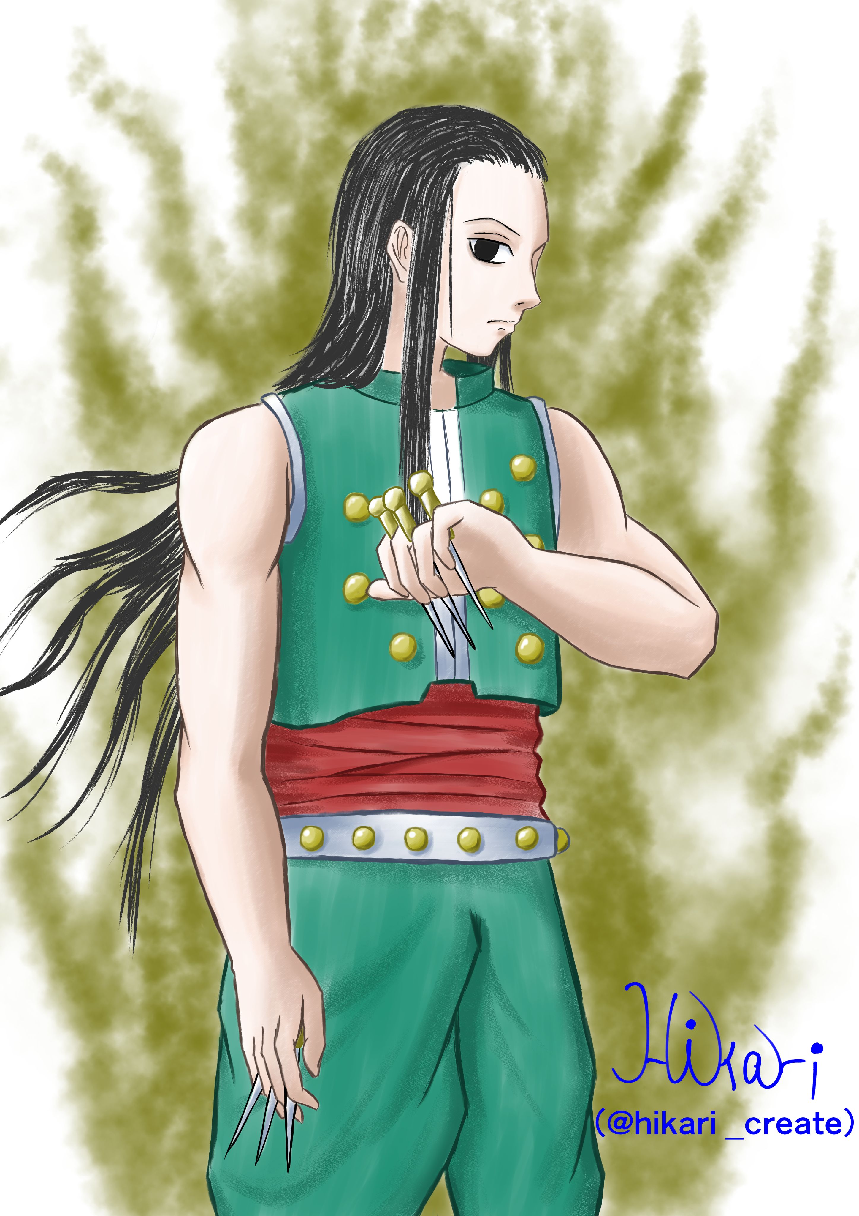 HUNTER×HUNTER ハンターハンター　イルミ　セル画　B-12 HUNTER × HUNTER イルミ セル画 HUNTER×HUNTER ハンターハンター