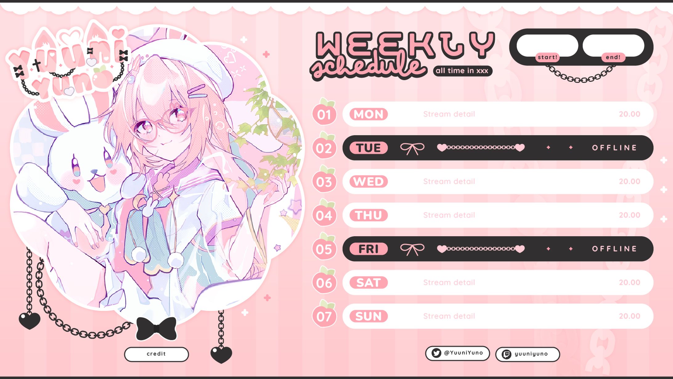 YuuniYuuno Stream Schedule-1