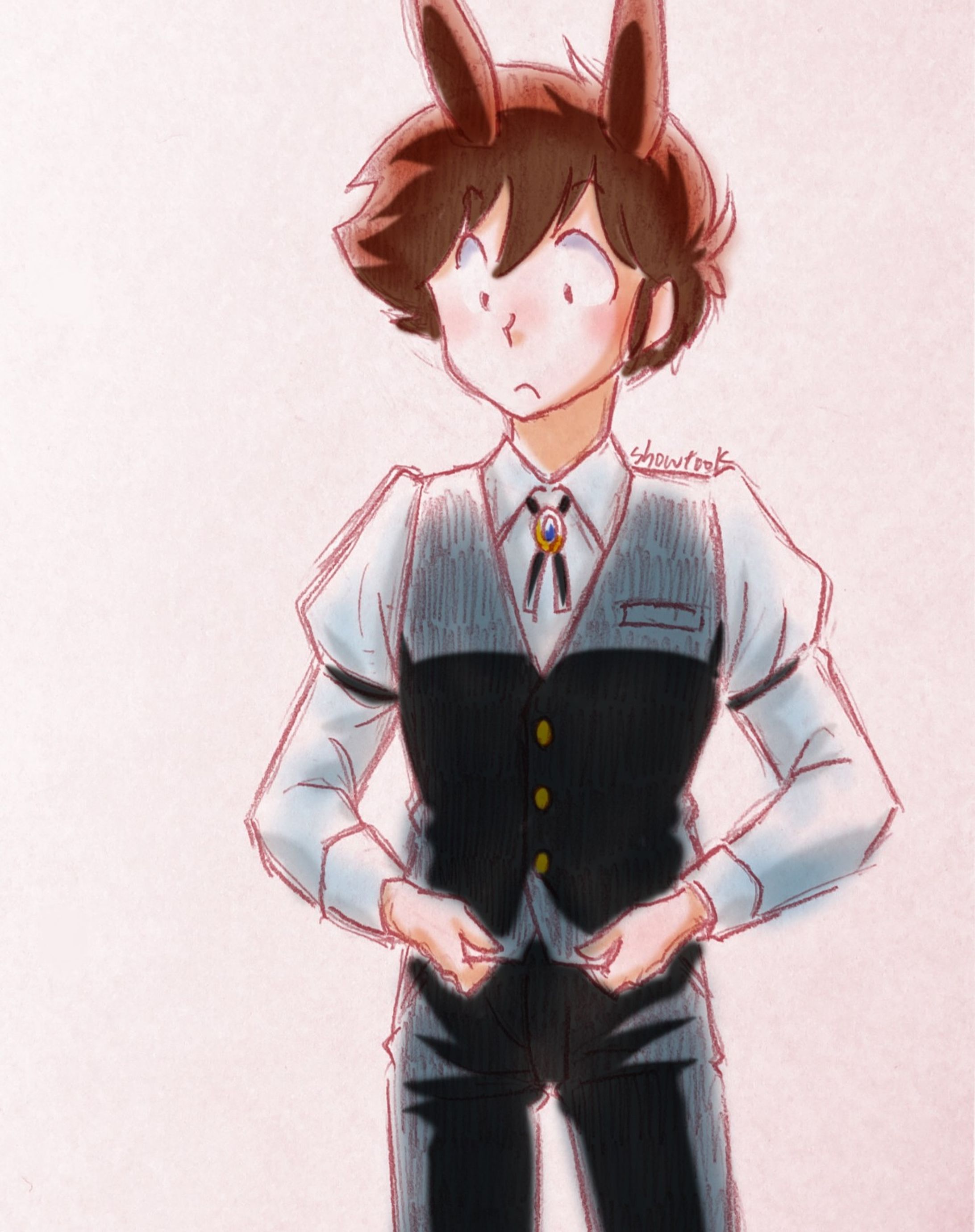 #うる星ワンドロ
#うる星やつら
本日のお題は【兎】

運命製造管理局制服の別ver.があったらこんな-1