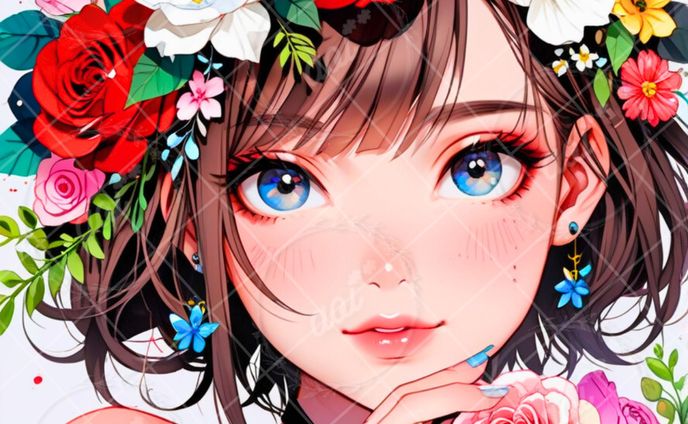 花と女の子