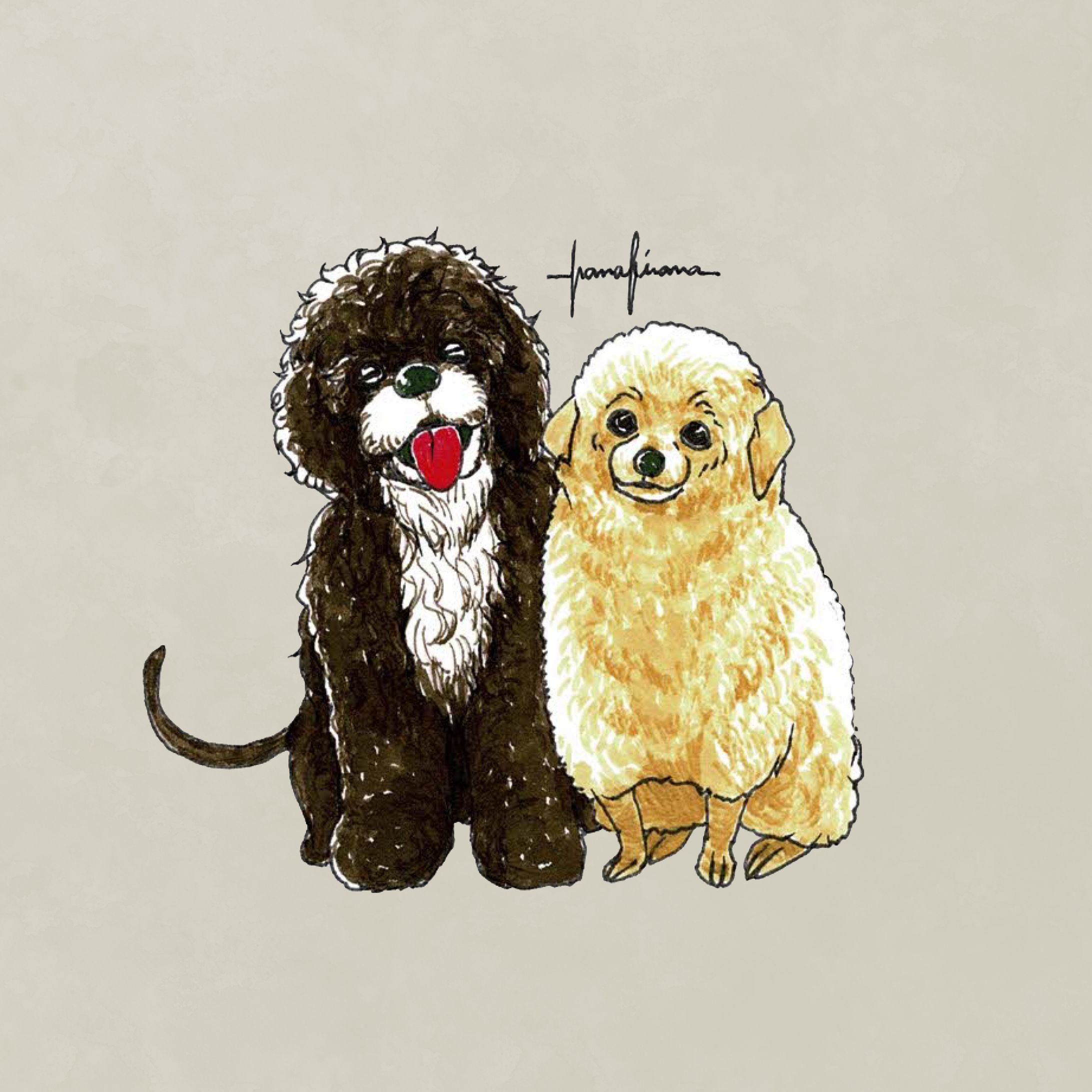 イラスト【ペット似顔絵】-1
