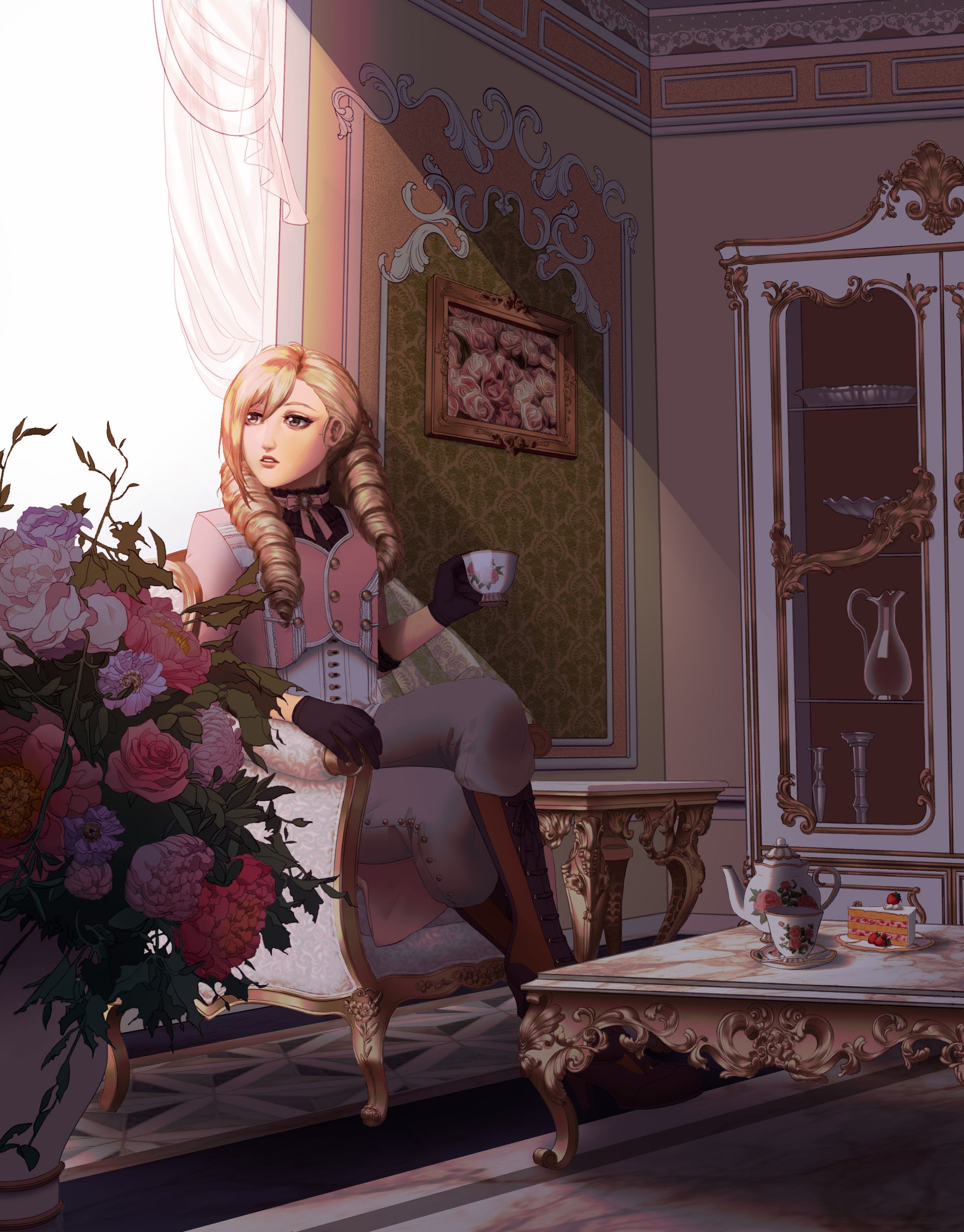 forrest fire emblem suits zine illustration-1