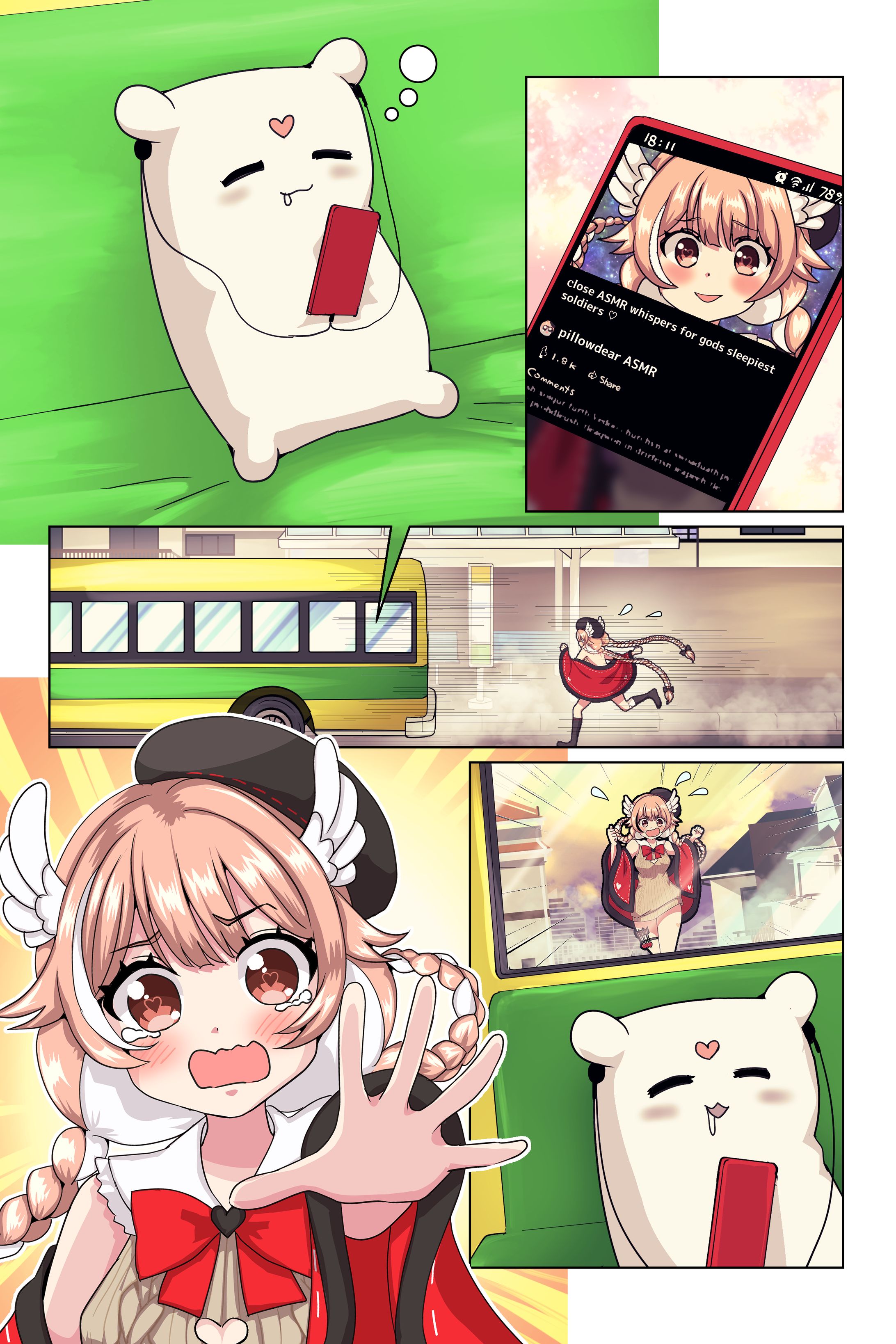 【コミック】バスに乗り遅れちゃった！-1