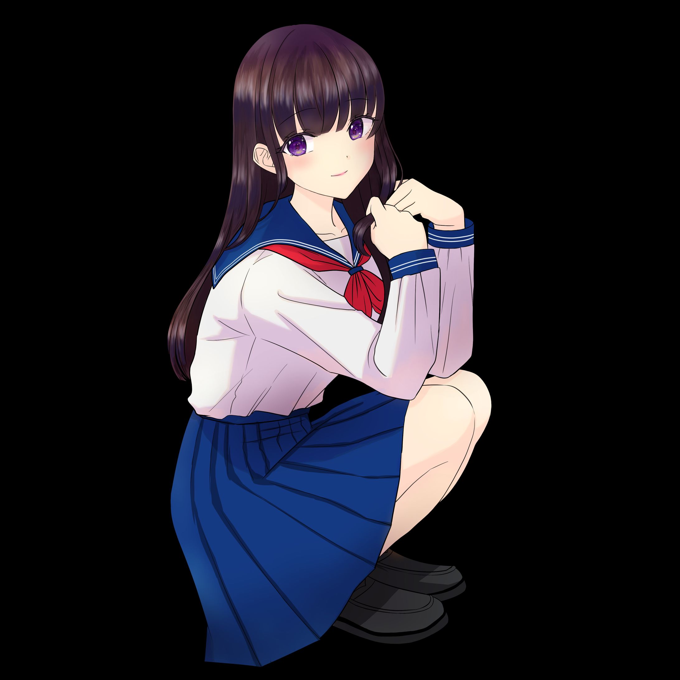 セーラー服の女子高生-1