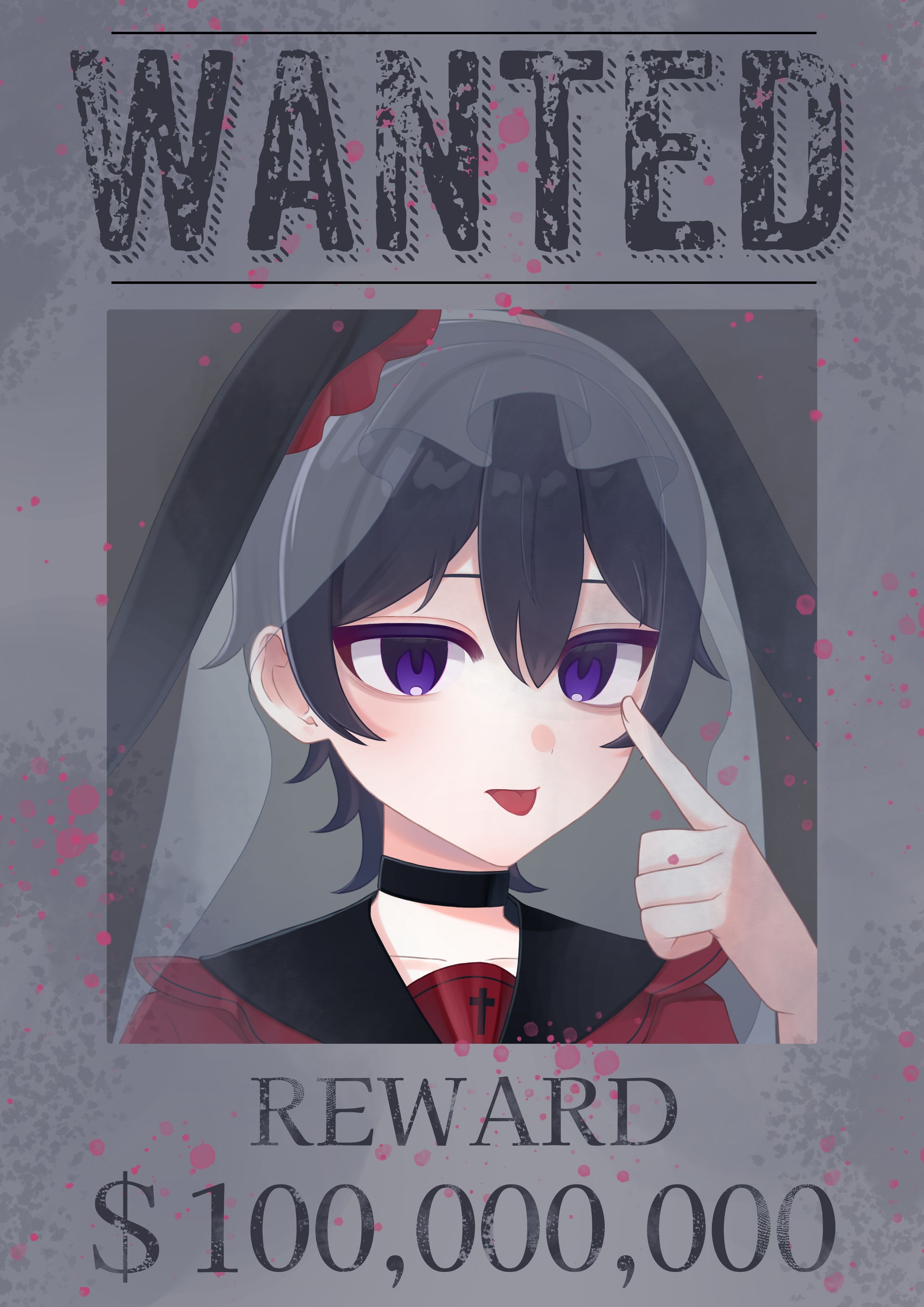 指名手配ポスター風の少年-1