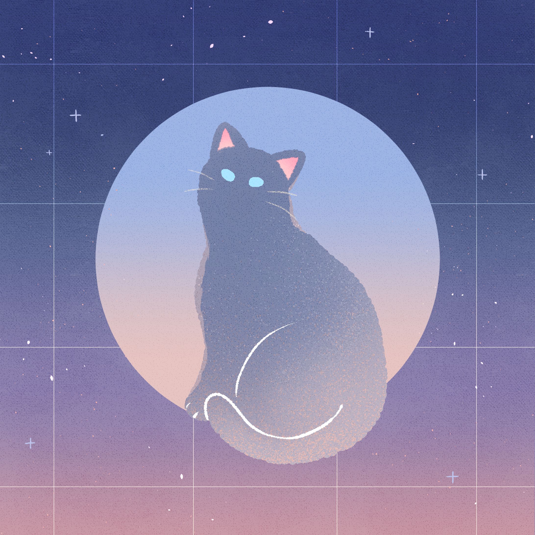 イラスト　猫-1