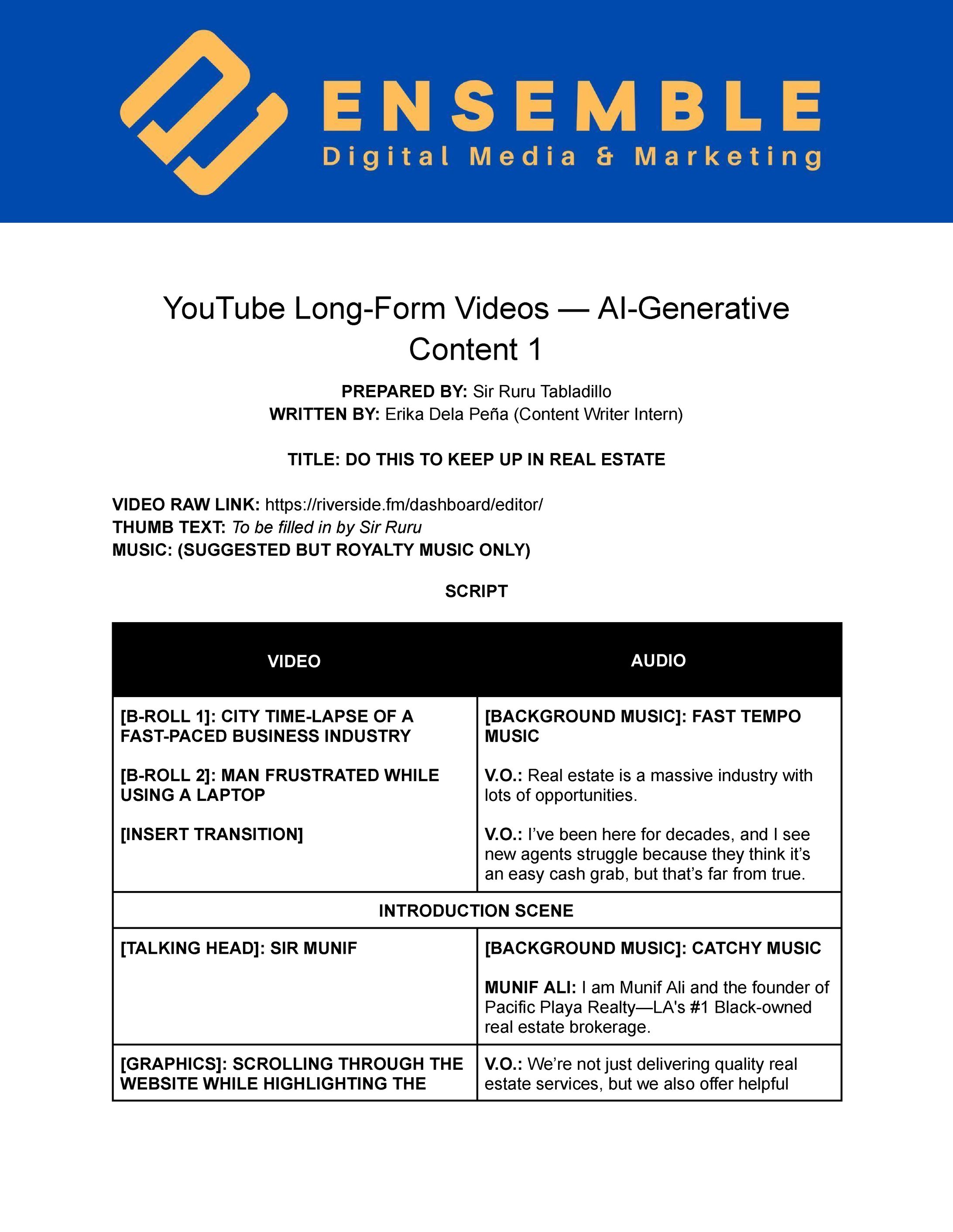 YouTube Video Script-1