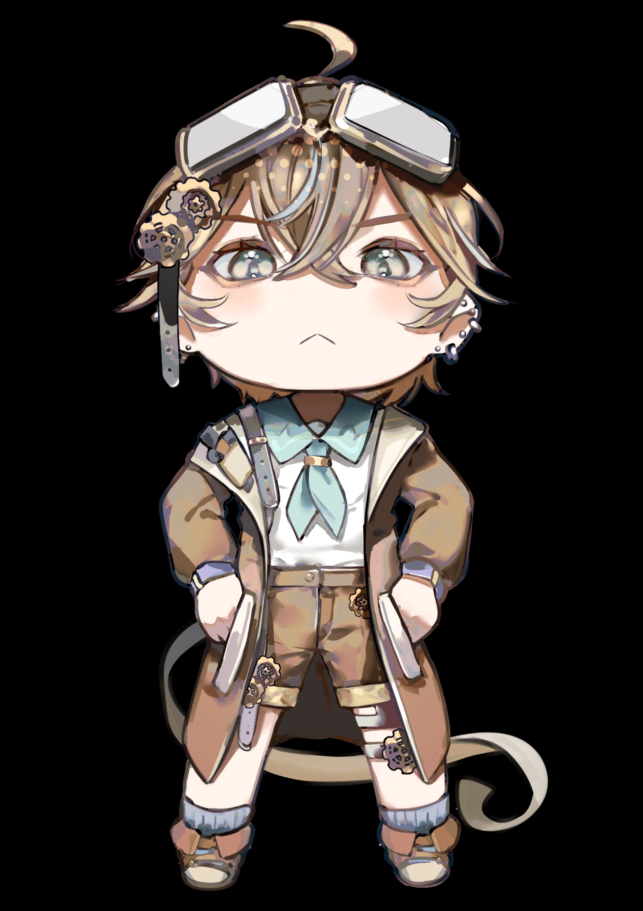 猫家守 它梦様　SDイラスト　差分水着-1