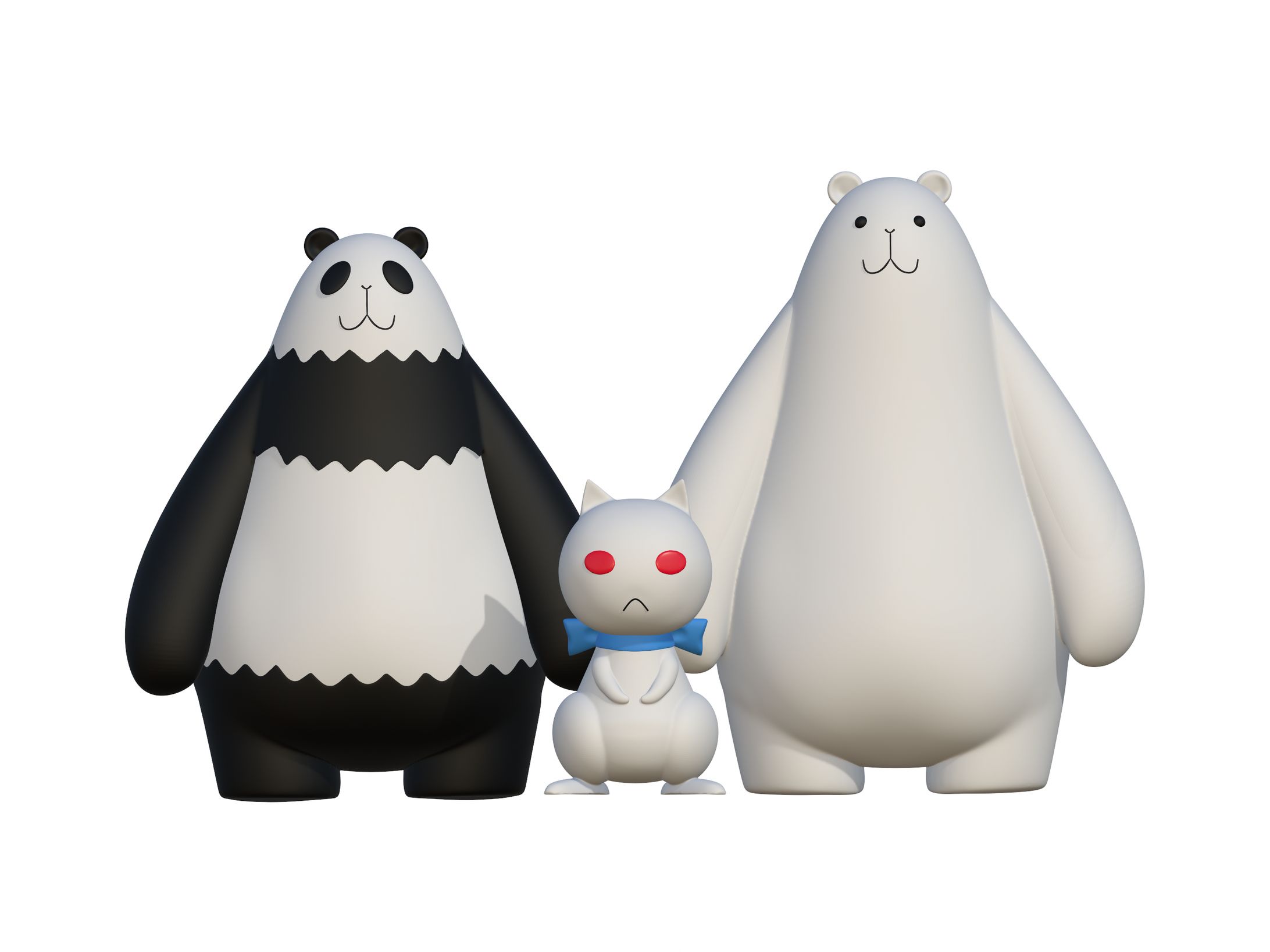 【スカルプトモデリング】『パグサイクスへようこそ』メインキャラクター-1