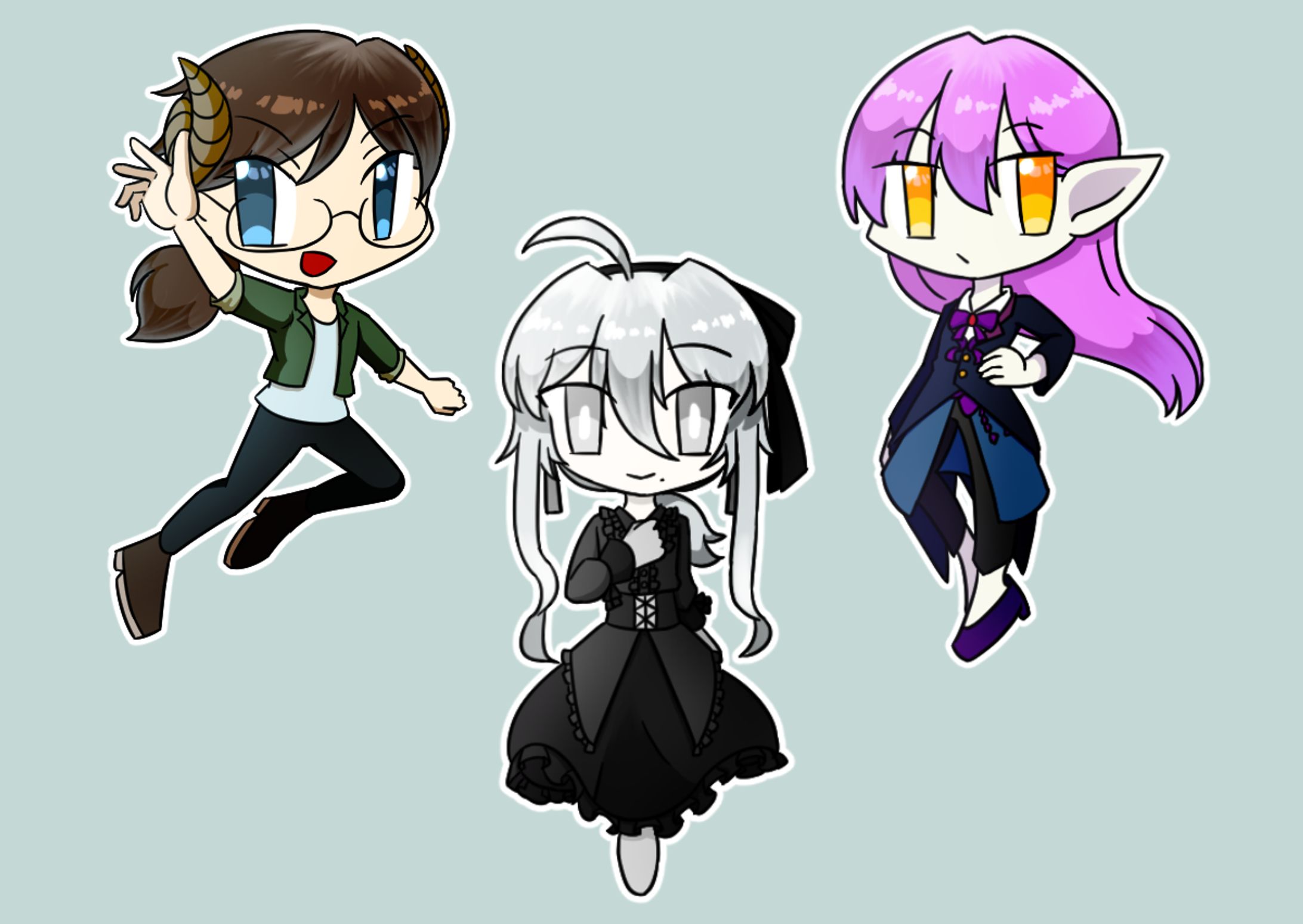 【イラスト】ミニキャラ2-1