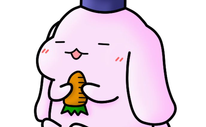 博士帽のうさぎ