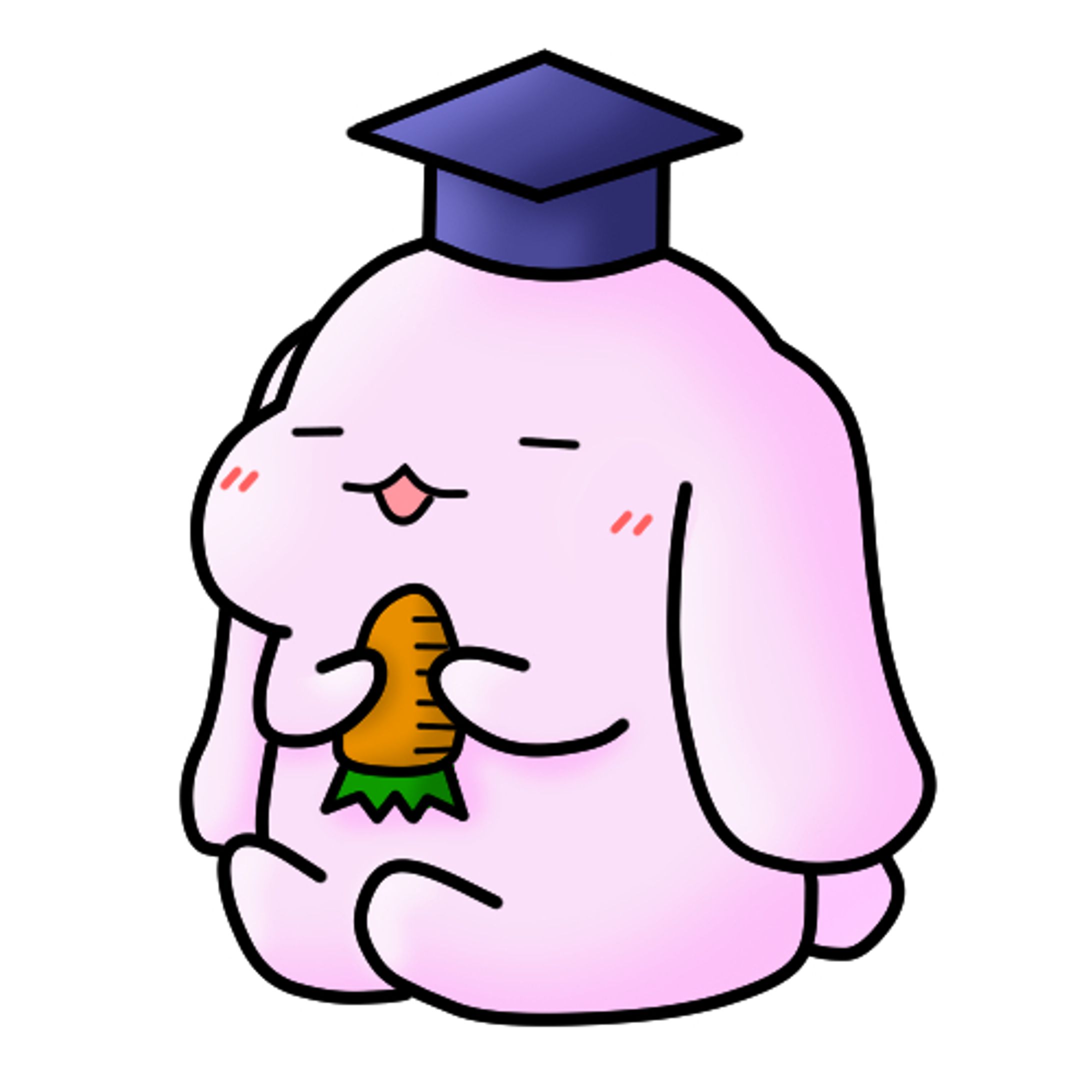 博士帽のうさぎ-1