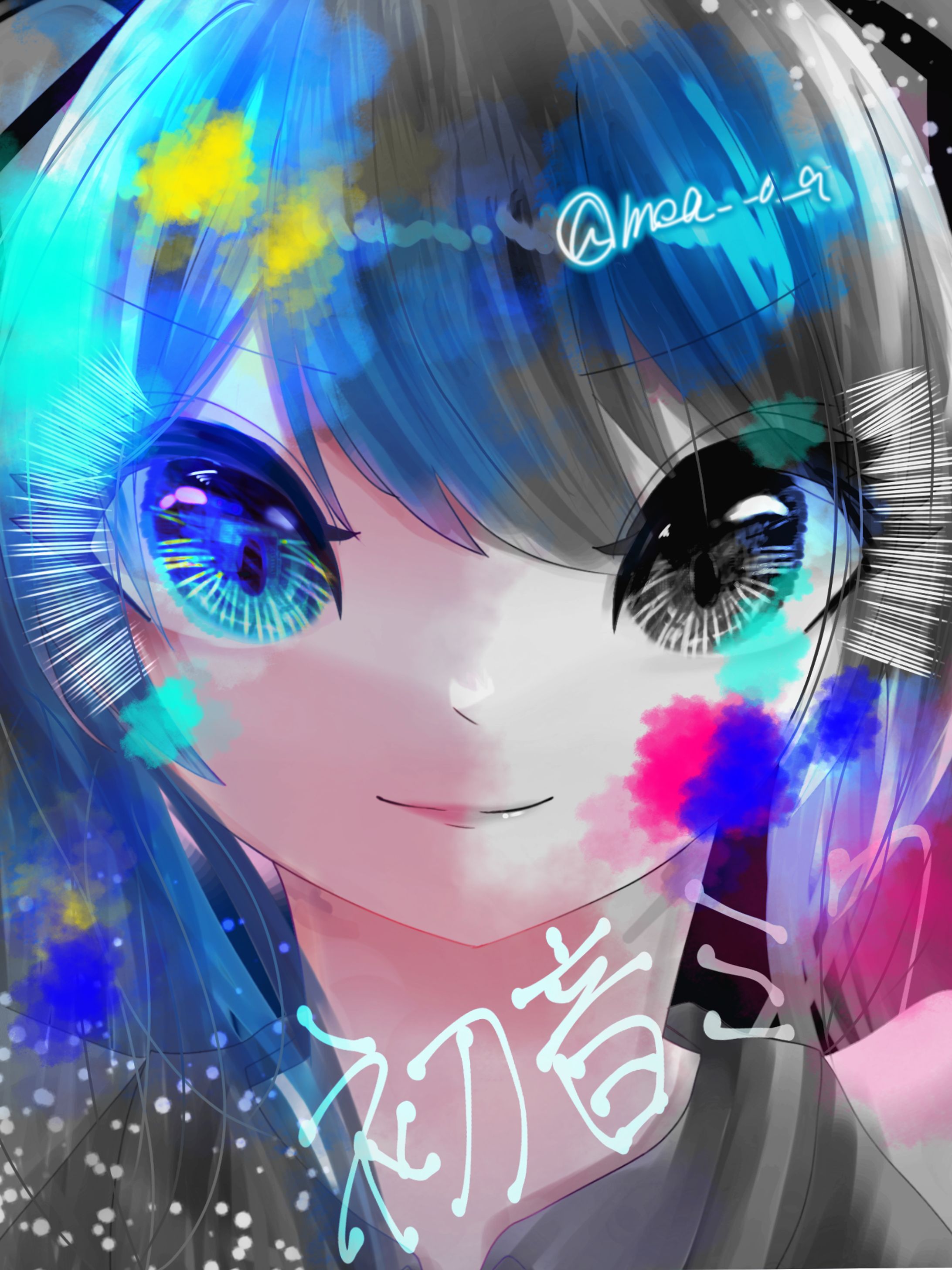 色づく　初音ミク　二次創作-1