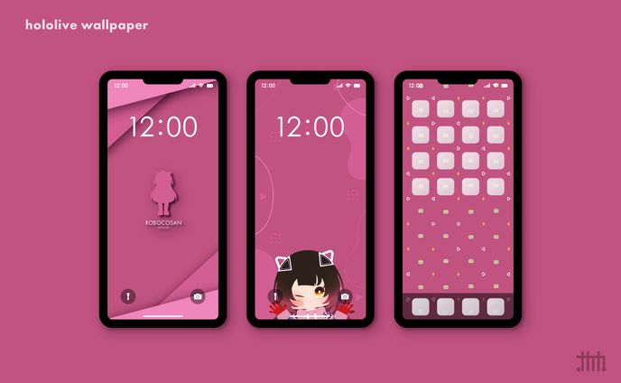【二次創作】スマホ壁紙 ロボ子さん
