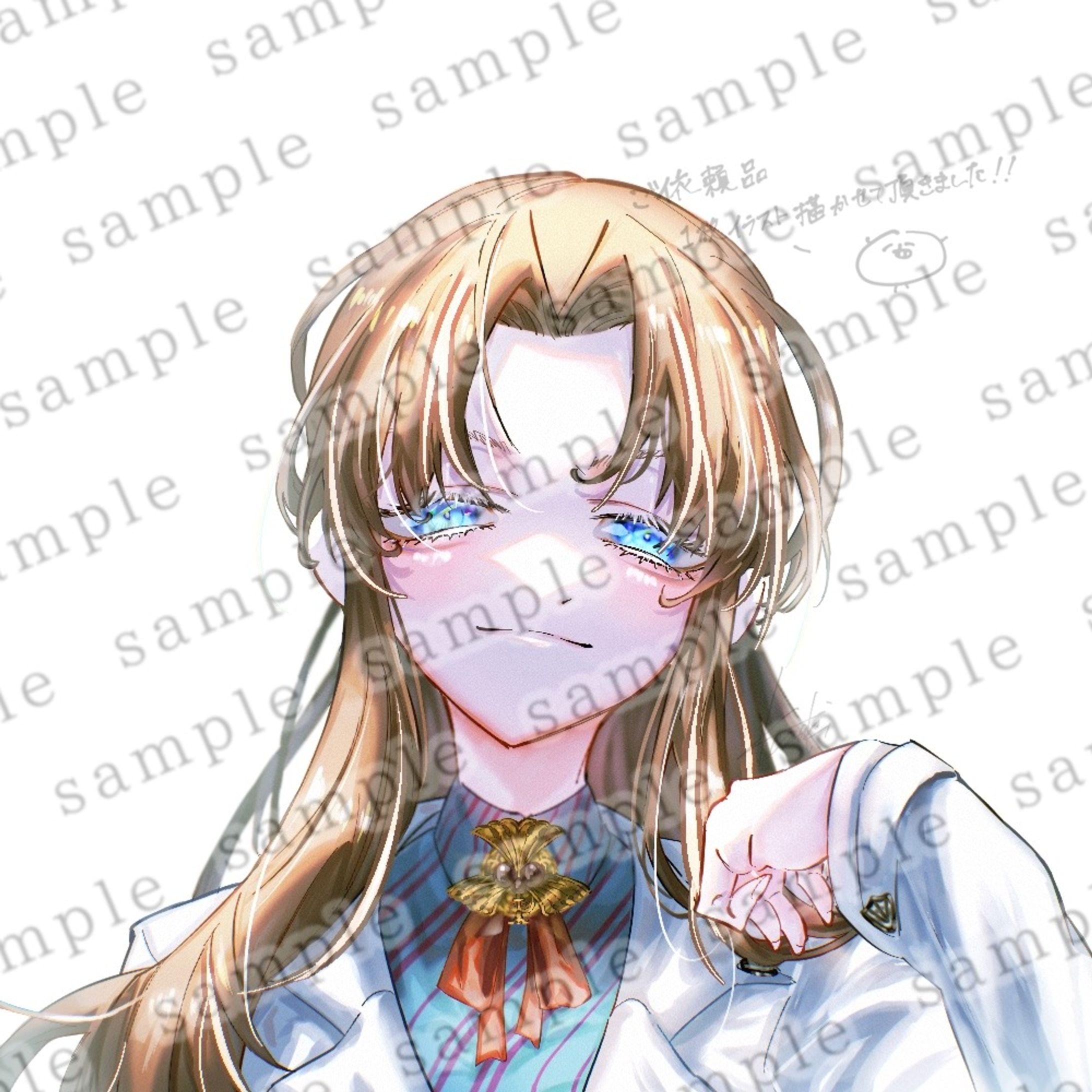 ご依頼キャラクターアイコンイラスト　表情差分3種類-1
