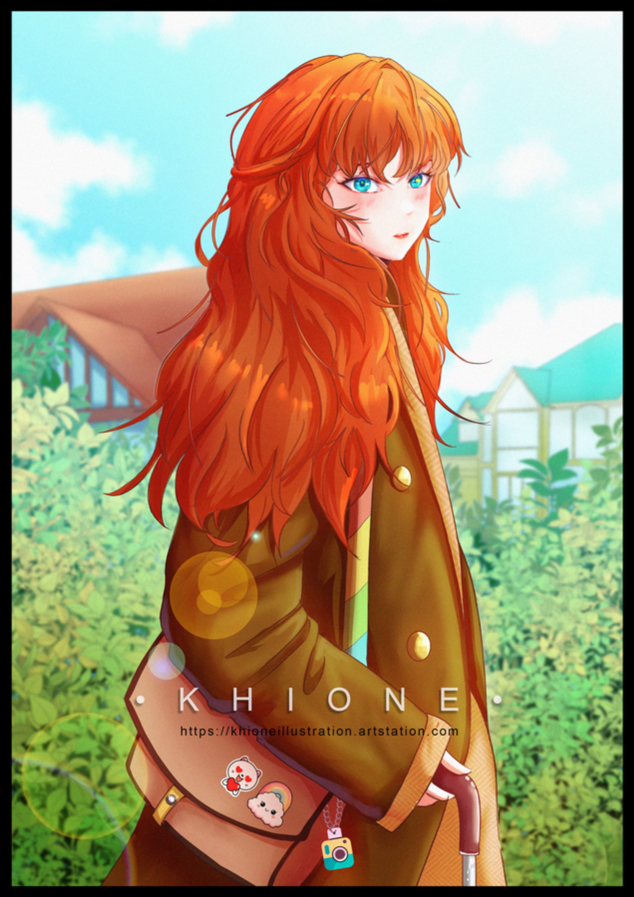 Red hair girl-1