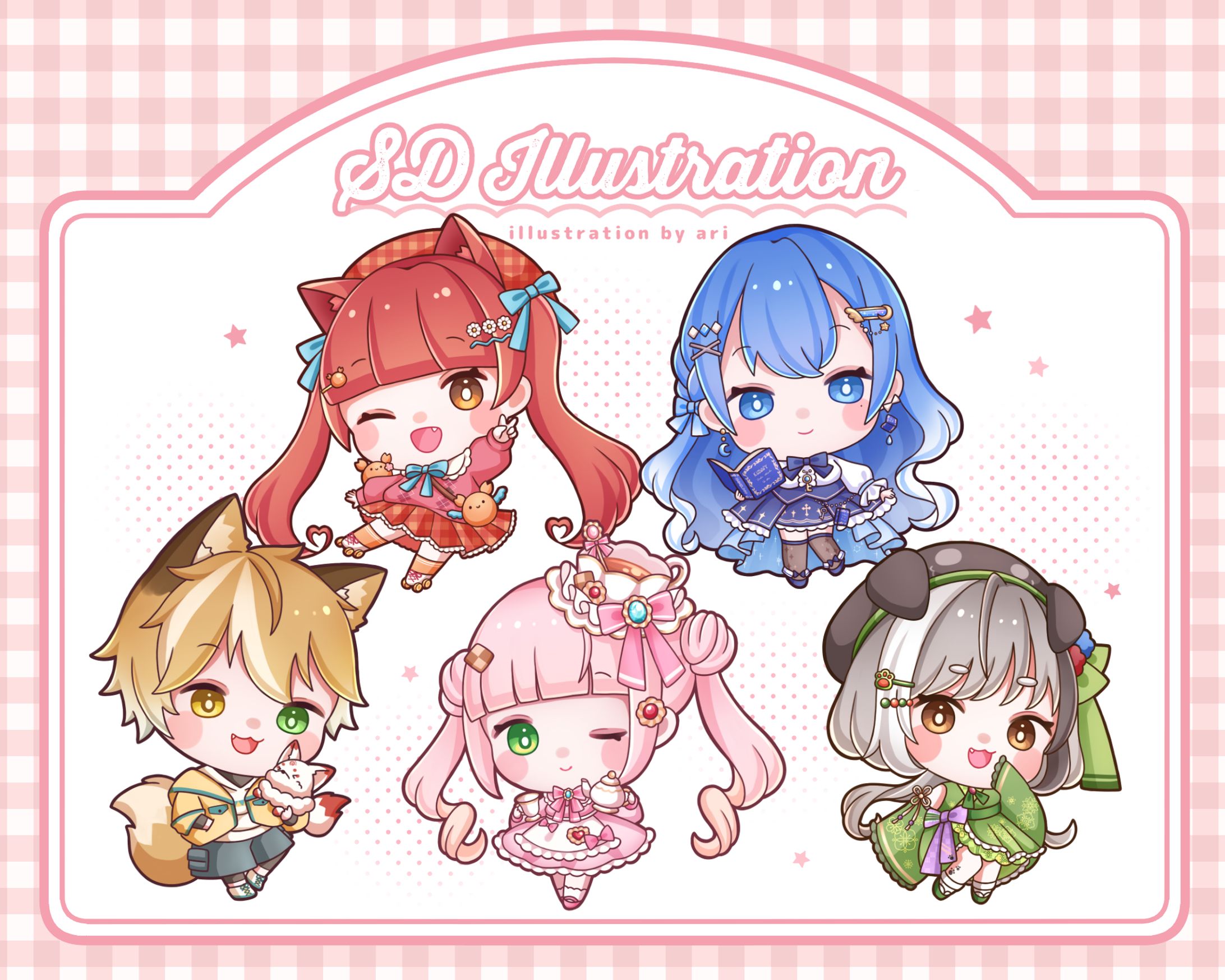 Fan art┊ミニキャライラスト┊Twitter企画-1