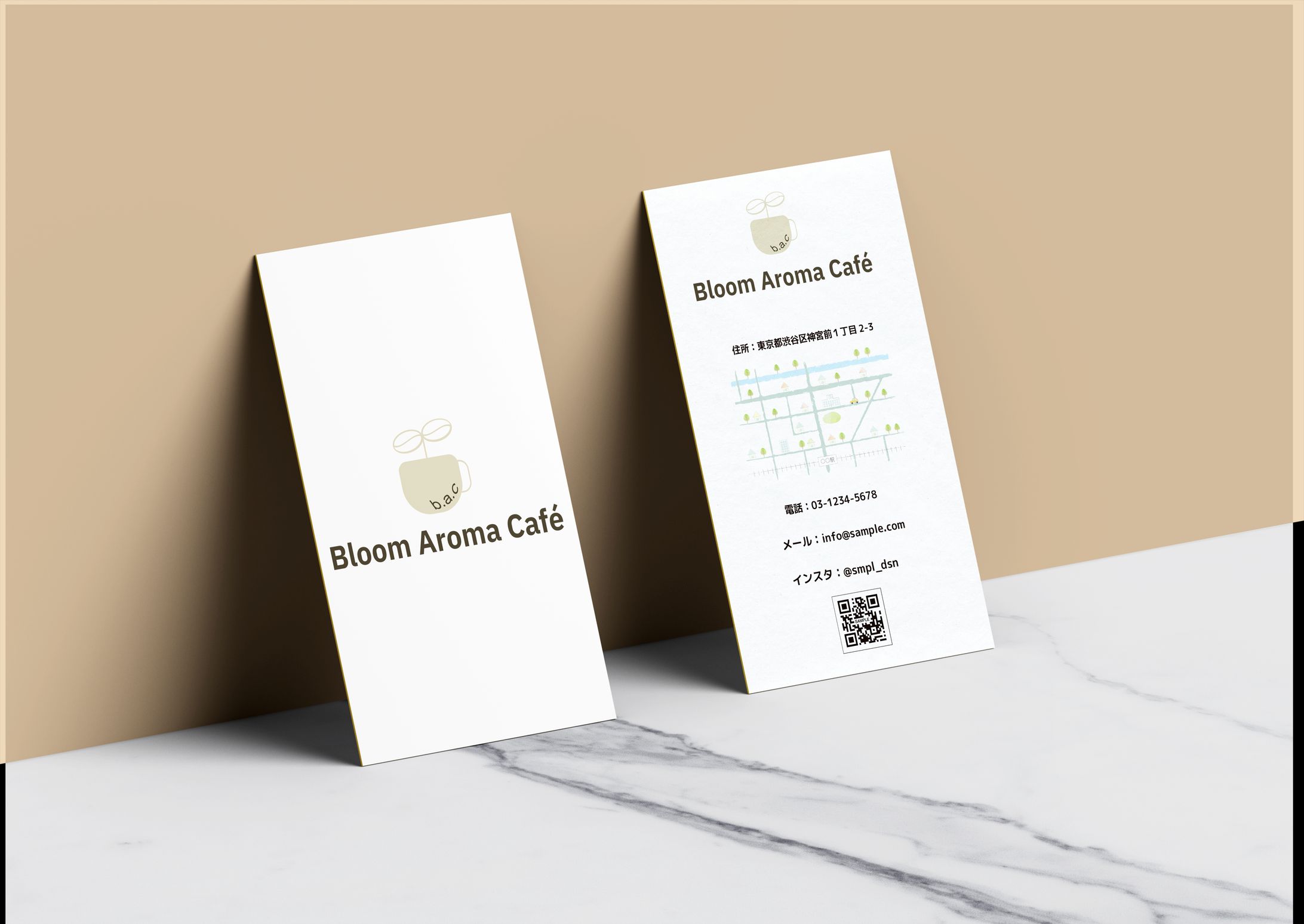     販促デザイン　shop card -1
