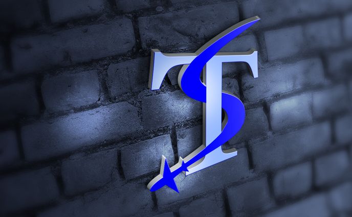 ロゴ　モックアップ　壁面